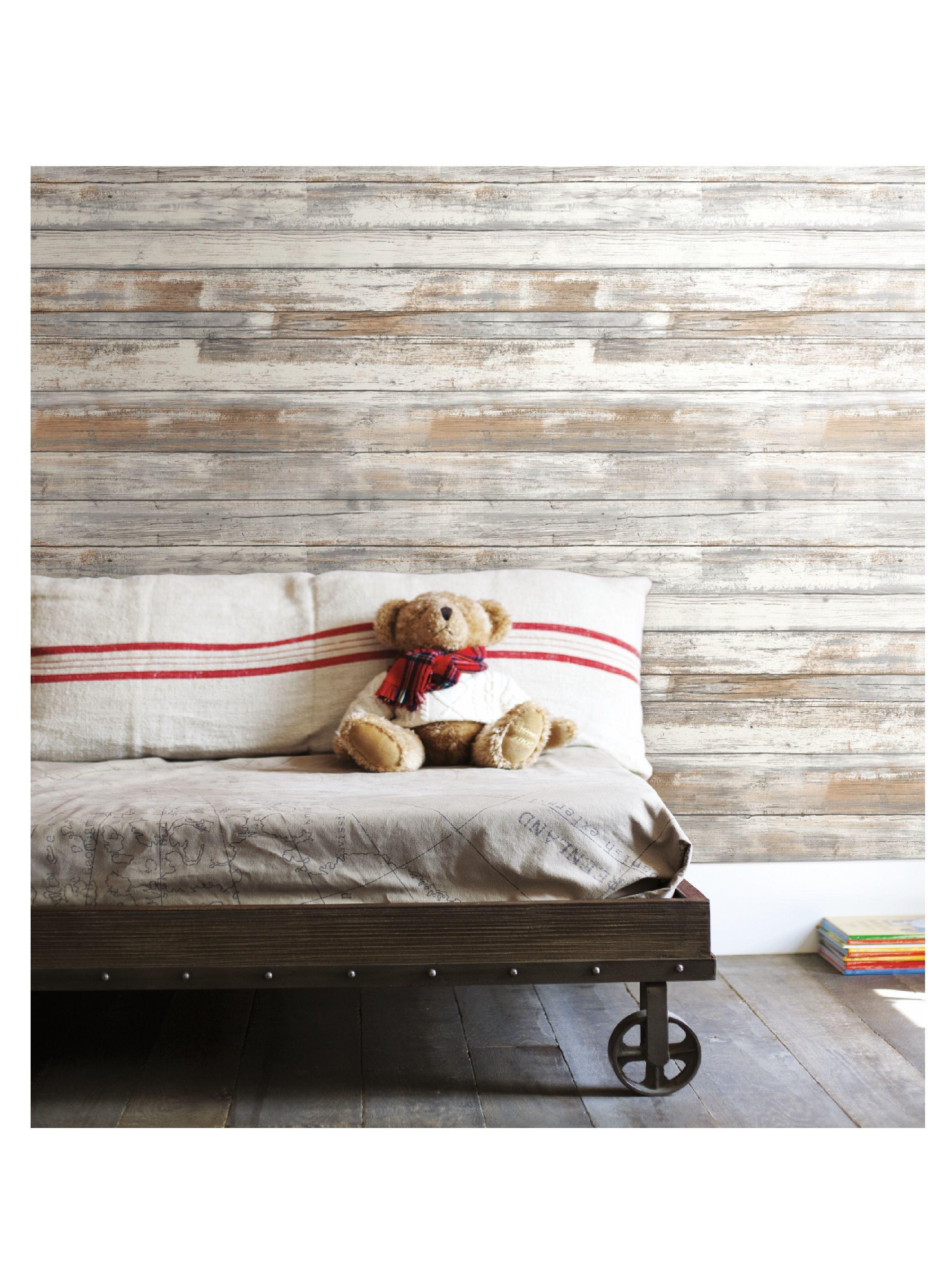 Roommates PVC Autoadhesivo Distressed Wood Genial (B6799929)-0