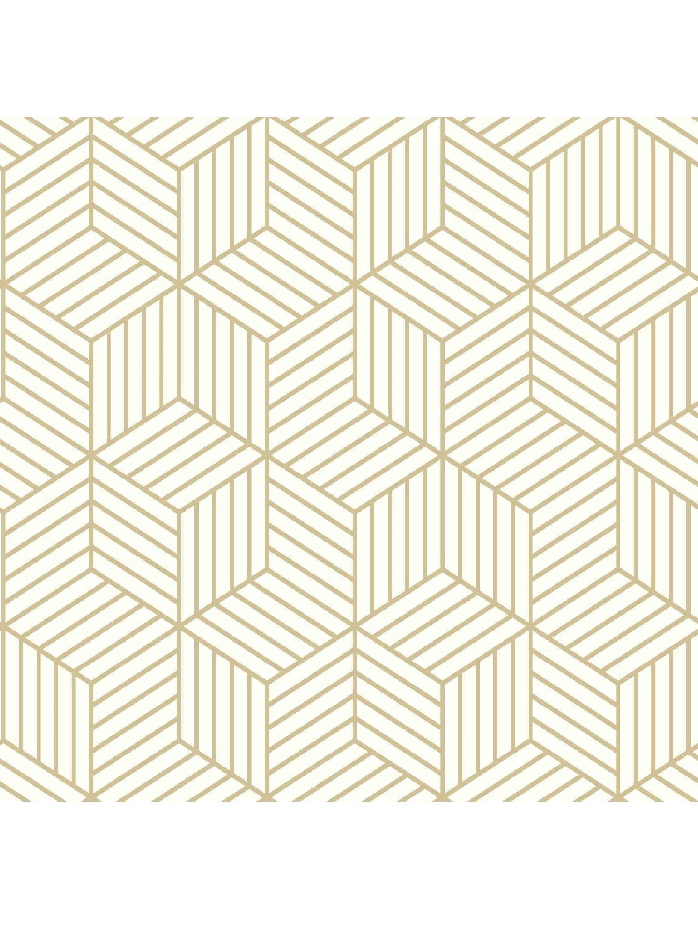 Roommates PVC Autoadhesivo Stripped Hexagon (B6726003)-3