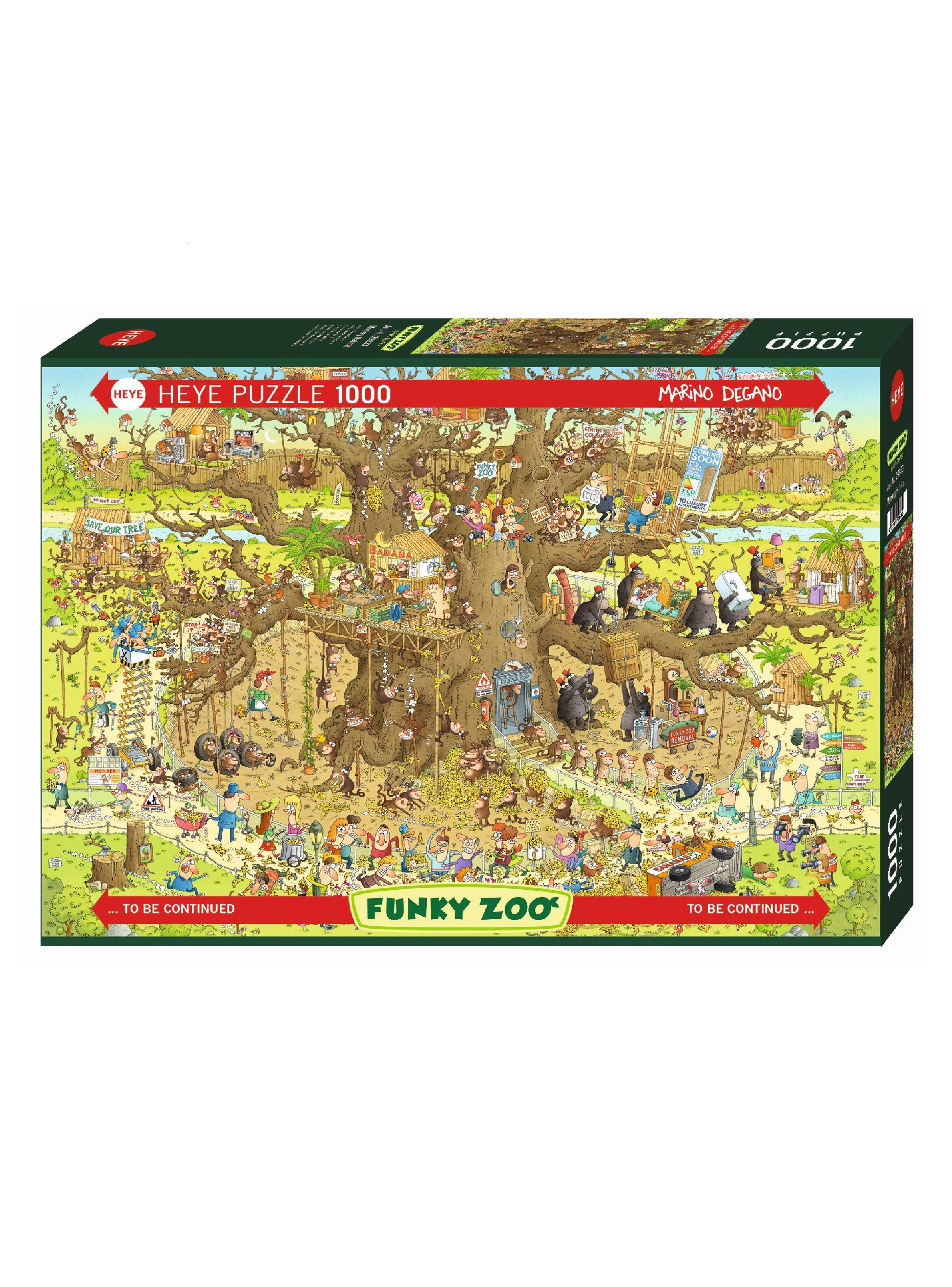 Puzzle de 1000 piezas Monkey Habitat.-0