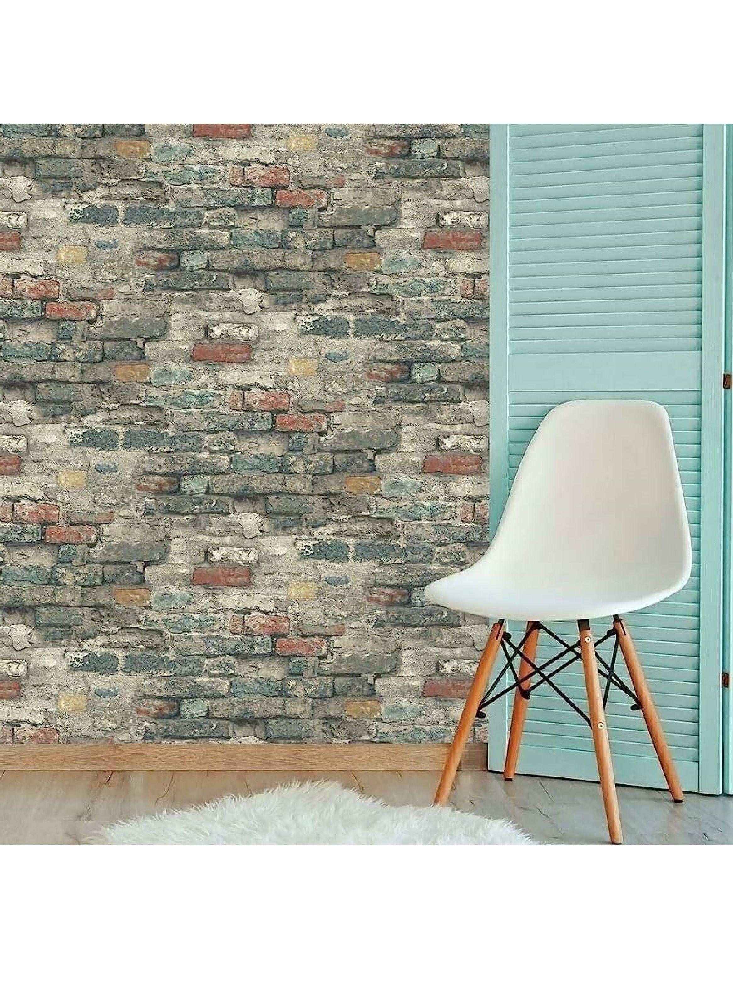 Roommates PVC Autoadhesivo Ladrillos Brick Alley (B6767651)-0