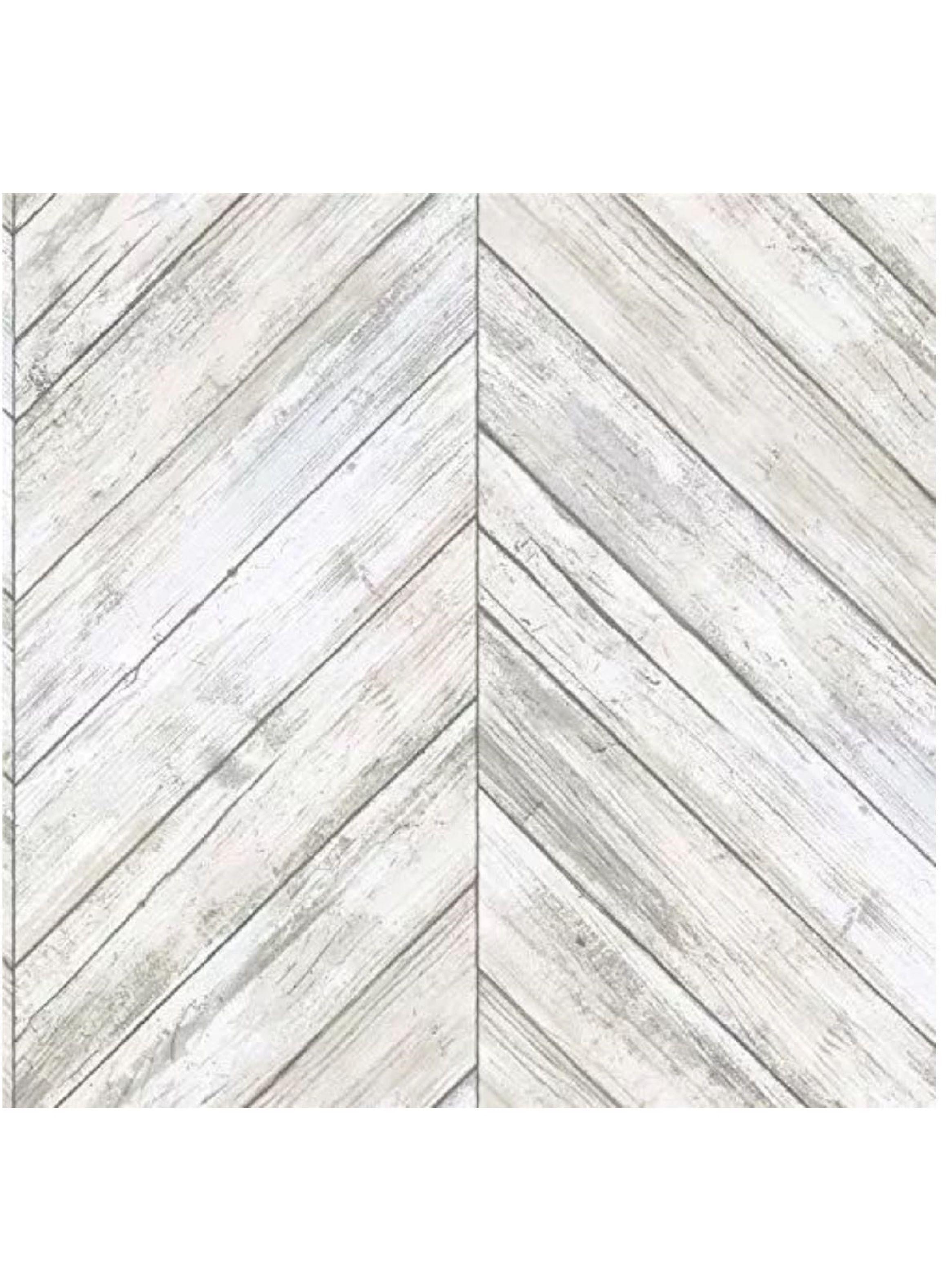 Roommates PVC Autoadhesivo Herringbone Wood Boards White (B6733752)-1