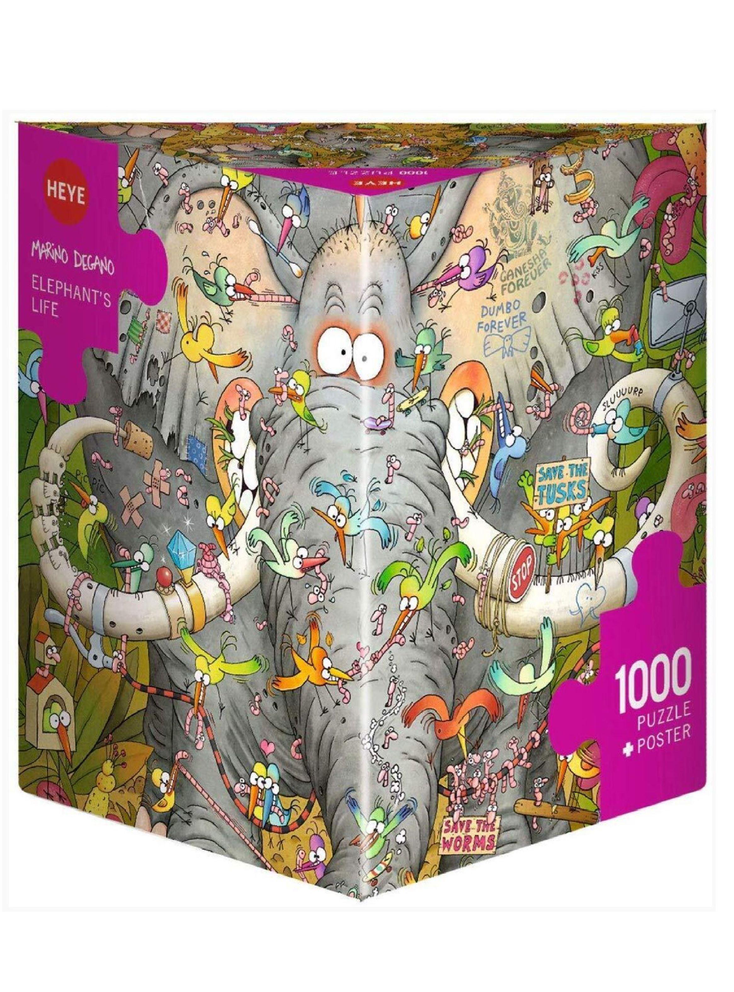 Heye Puzzle 1000 piezas Elephant Life Genial (06429921)-0