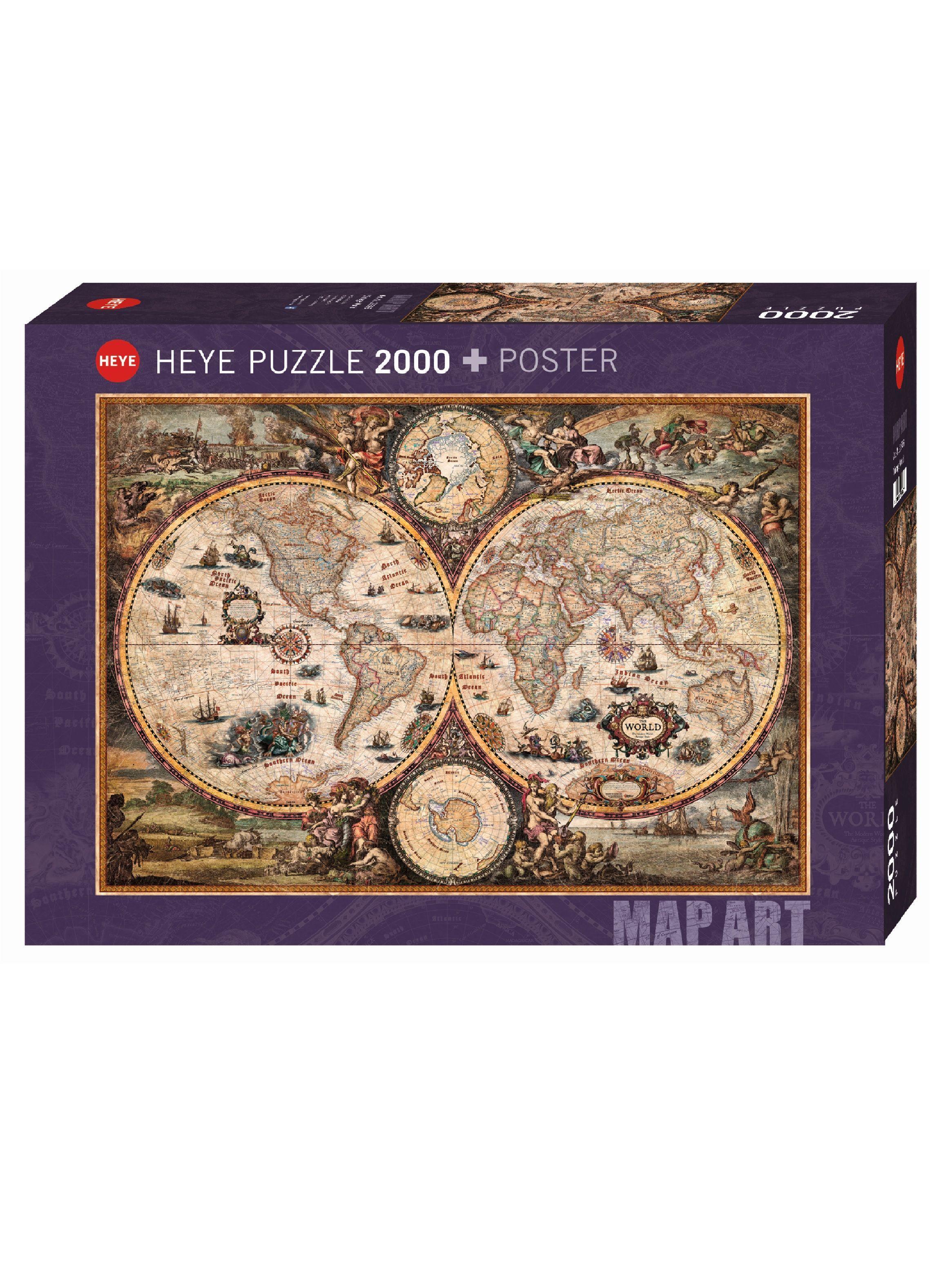 Heye Puzzle 2000 p. Vintage World Genial (06629666)-0
