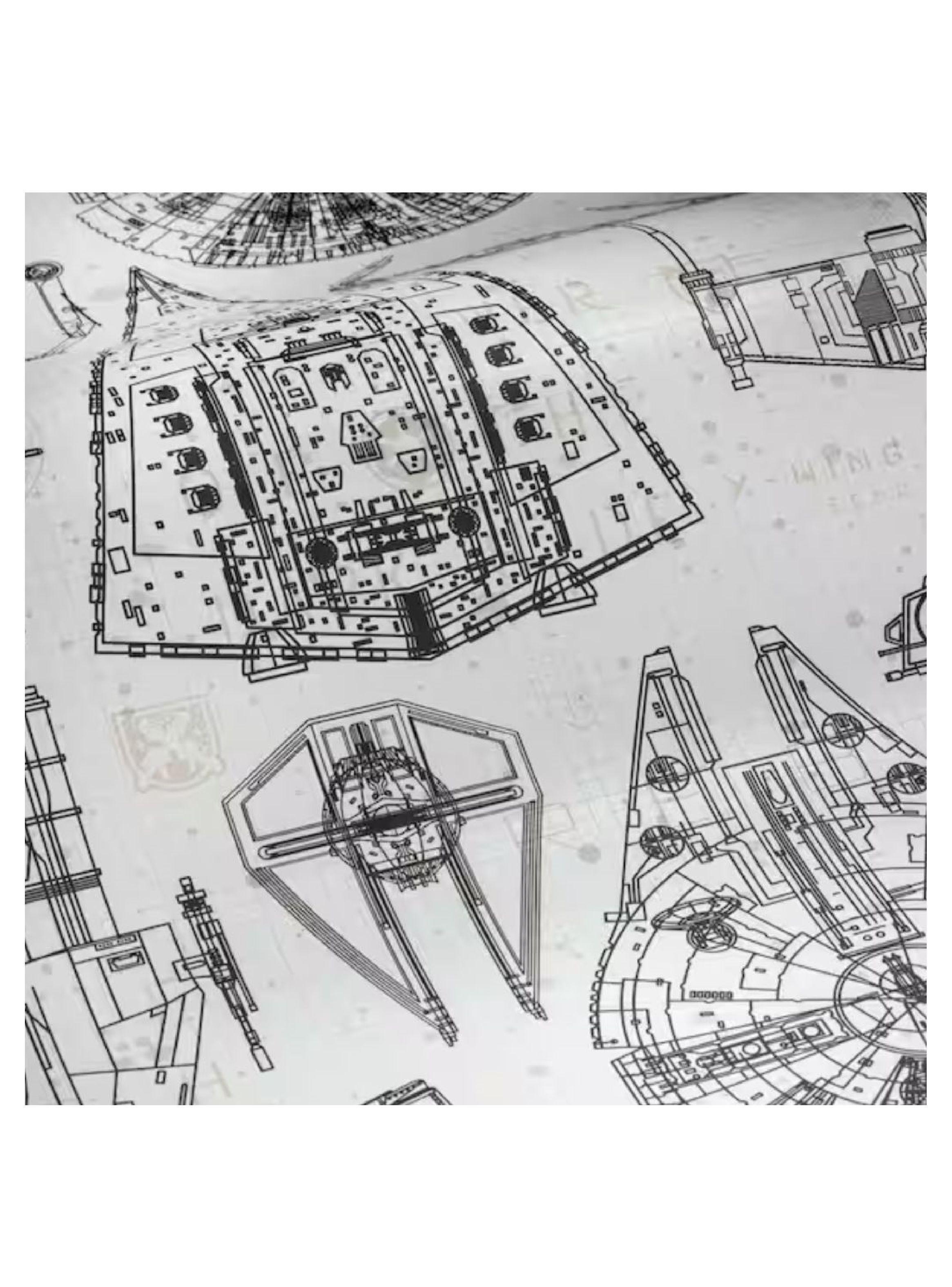 PVC Autoadhesivo Star Wars Blueprint (B9574644)-4