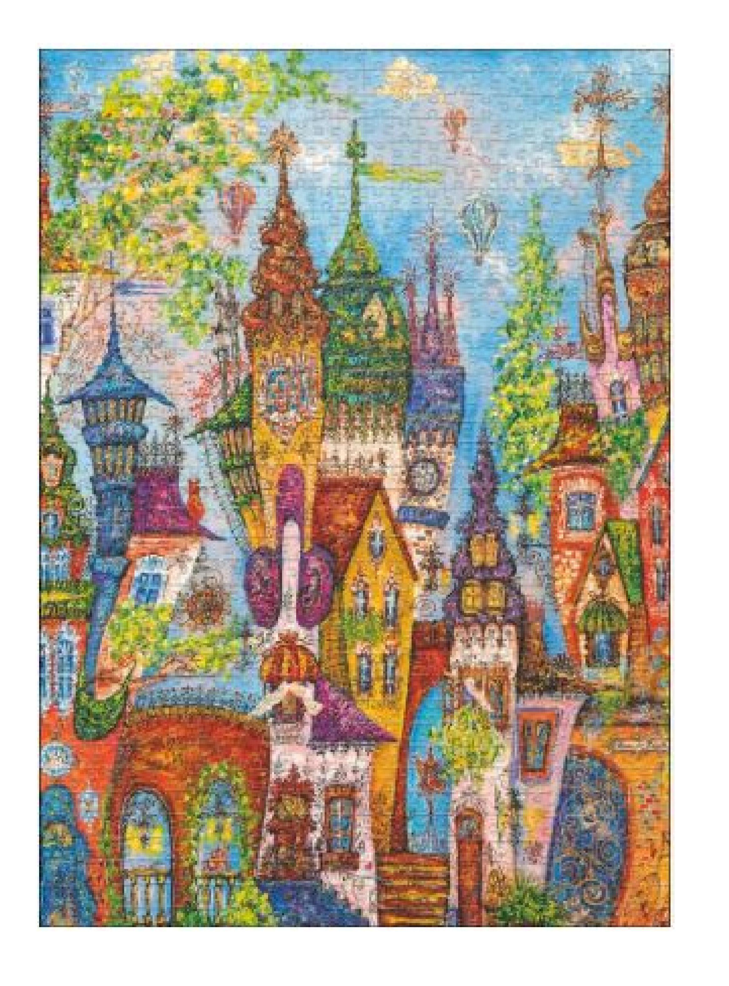 Heye Puzzle 1000 p. Red Arches Charming Village Genial (06430011)-1