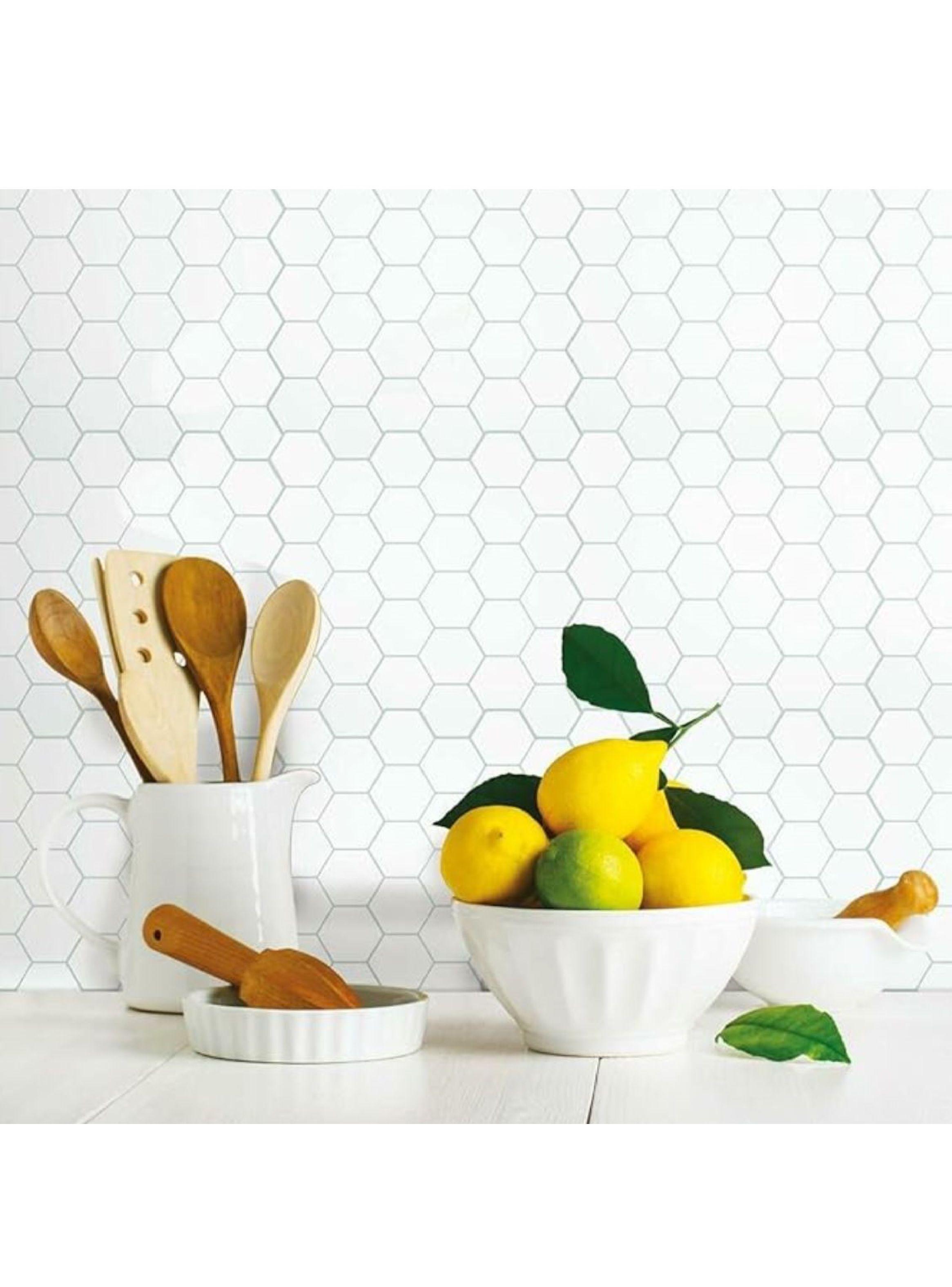 Roommates Stickers StickTiles Pearl Hexagon (B6705478)-5