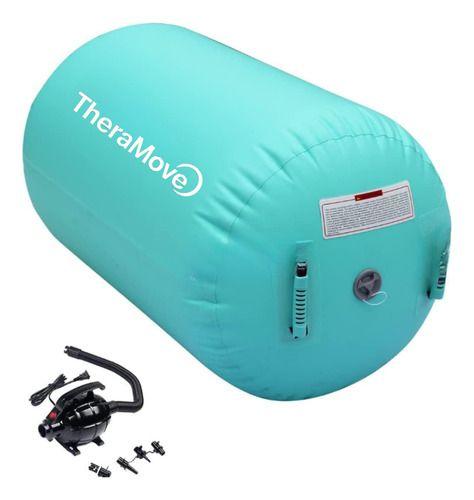 Air Track Roller 1*60cm + Kit Reparación Deporte Celeste - C Celeste-2