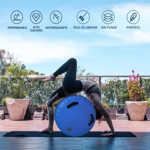 Air Track Roller 1*60cm + Kit Reparación Deporte Celeste - C Celeste-3