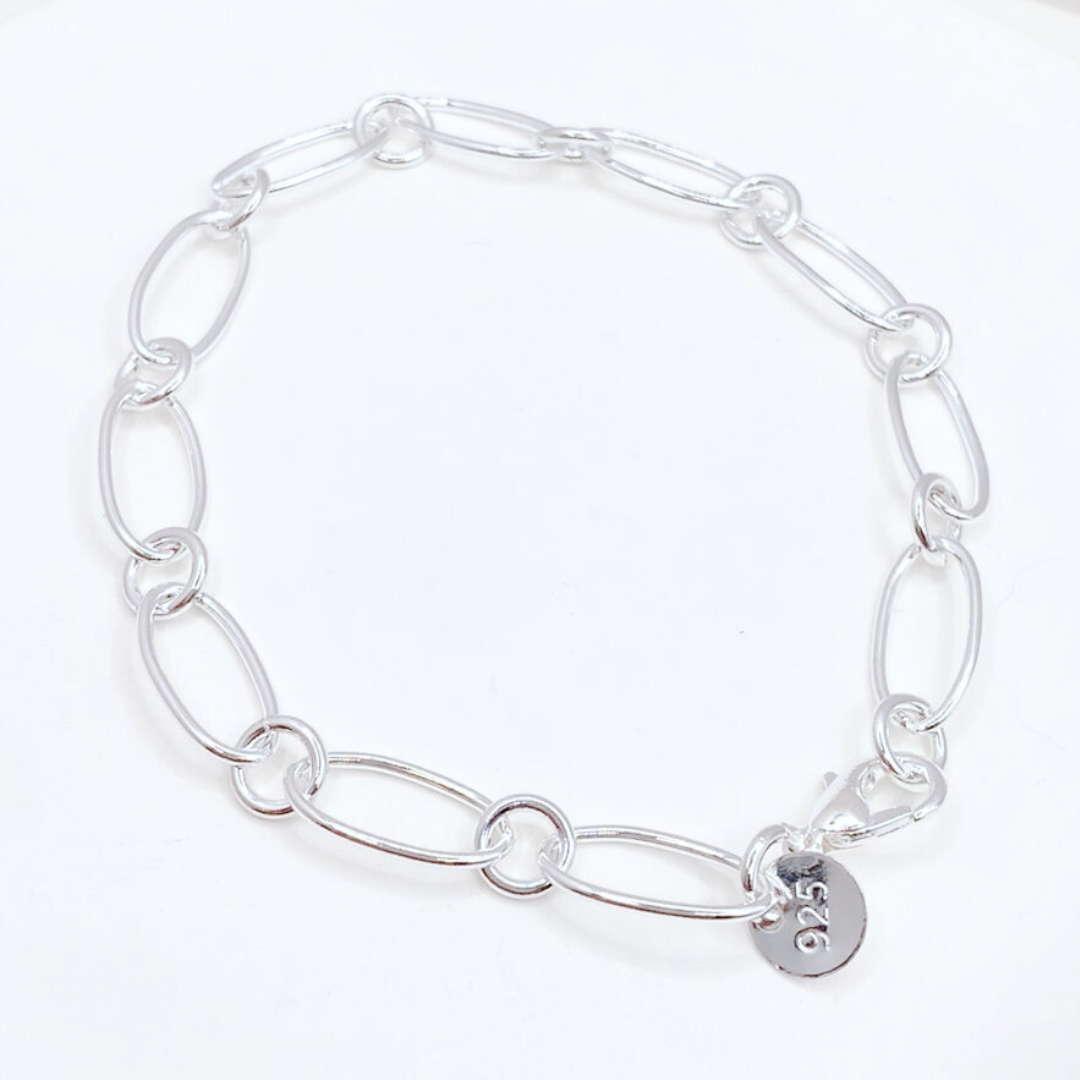 Pulsera Elegante de Círculos Entrelazados, Plata 925-2