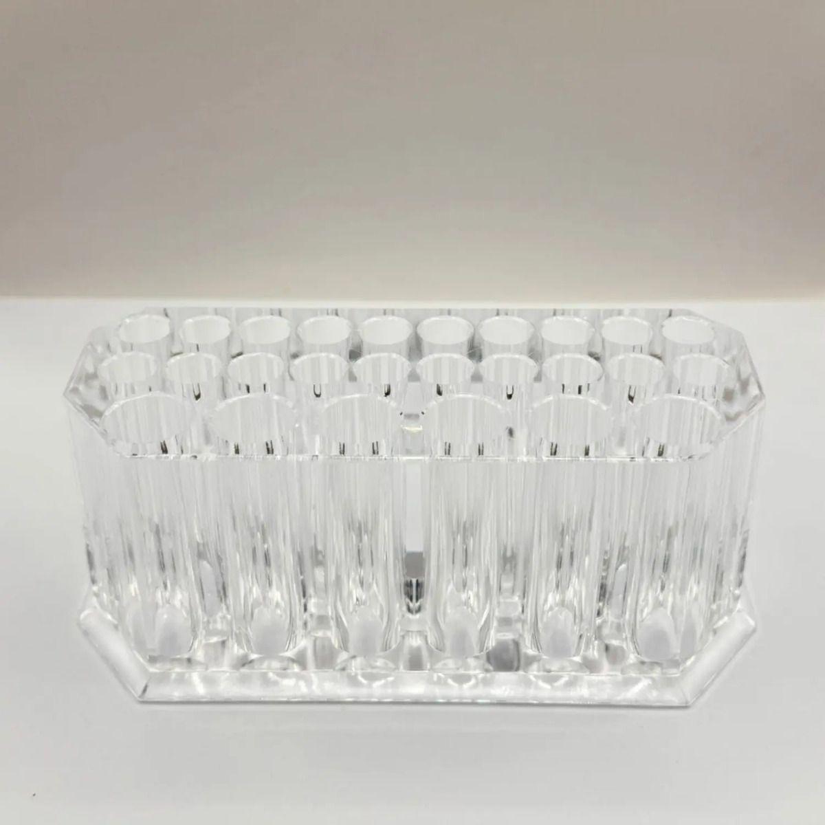 Organizador Acrílico Transparente Para Brochas Maquillaje-4