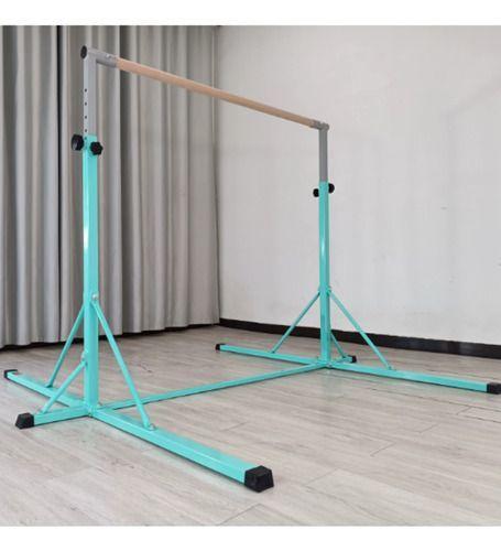 Barra De Gimnasia Niños Celeste Ajustable 90-150cm Celeste-2