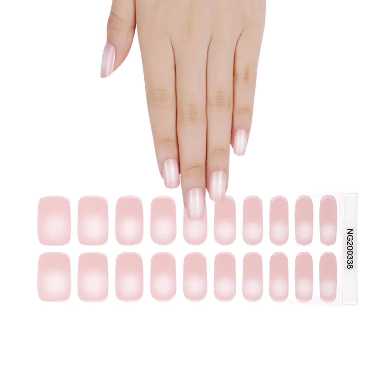 Uñas Gel Semi Curado Manicure - Degradé Natural Elegante -3