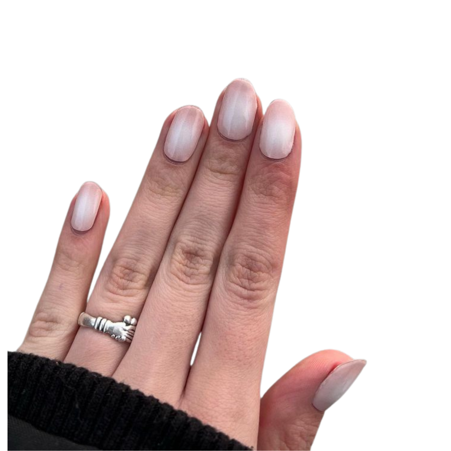 Uñas Gel Semi Curado Manicure - Degradé Natural Elegante -4