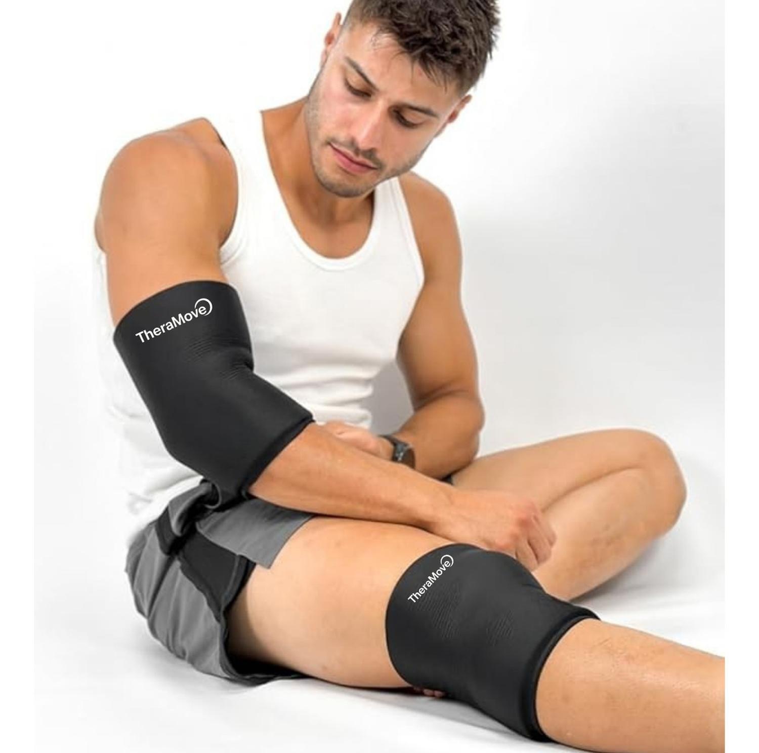 Rodillera Gelpack De Compresión Frío Calor Para Recuperación - Negro - Estándar-4