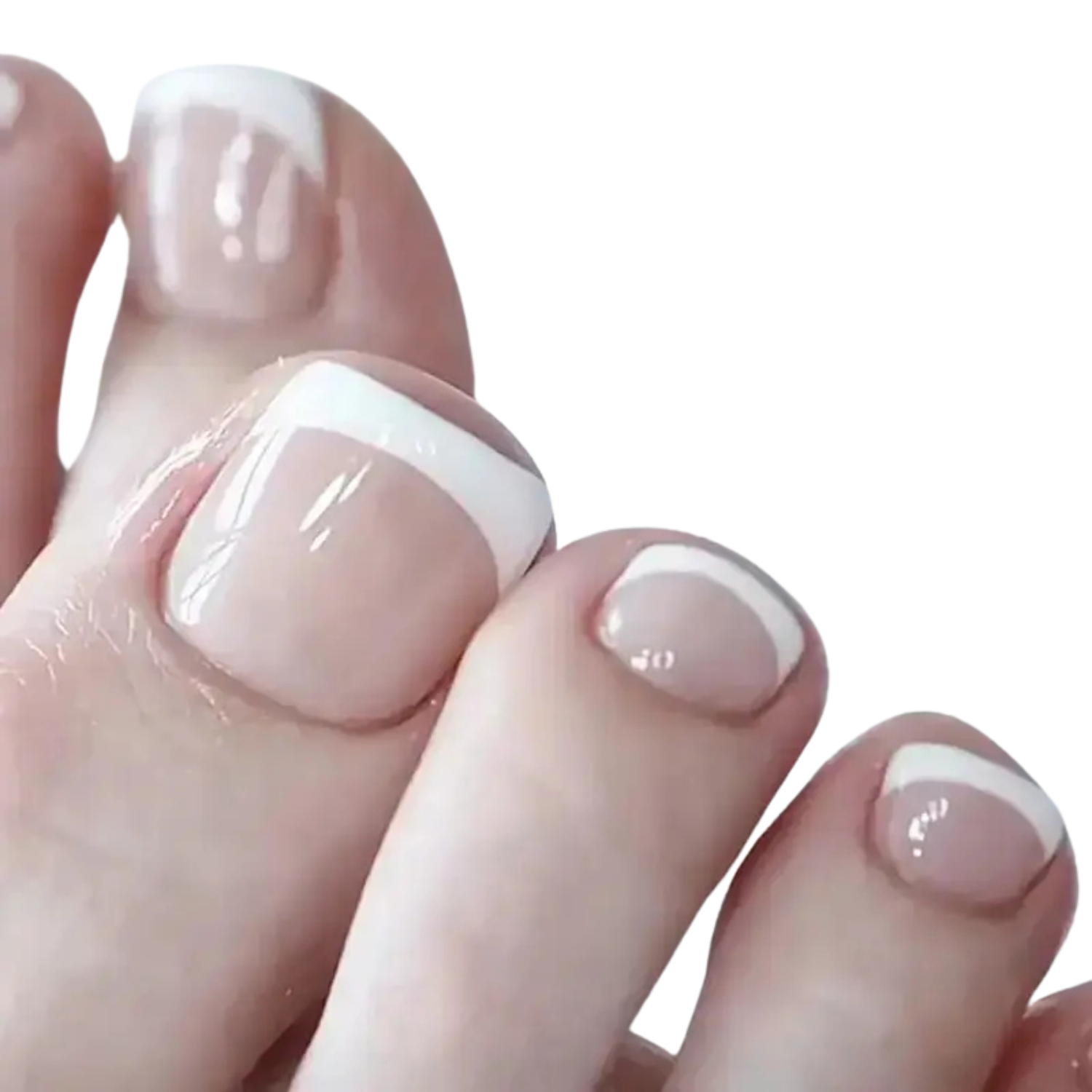 Uñas Gel Semicurado - Francesa Clasica para Pies-2