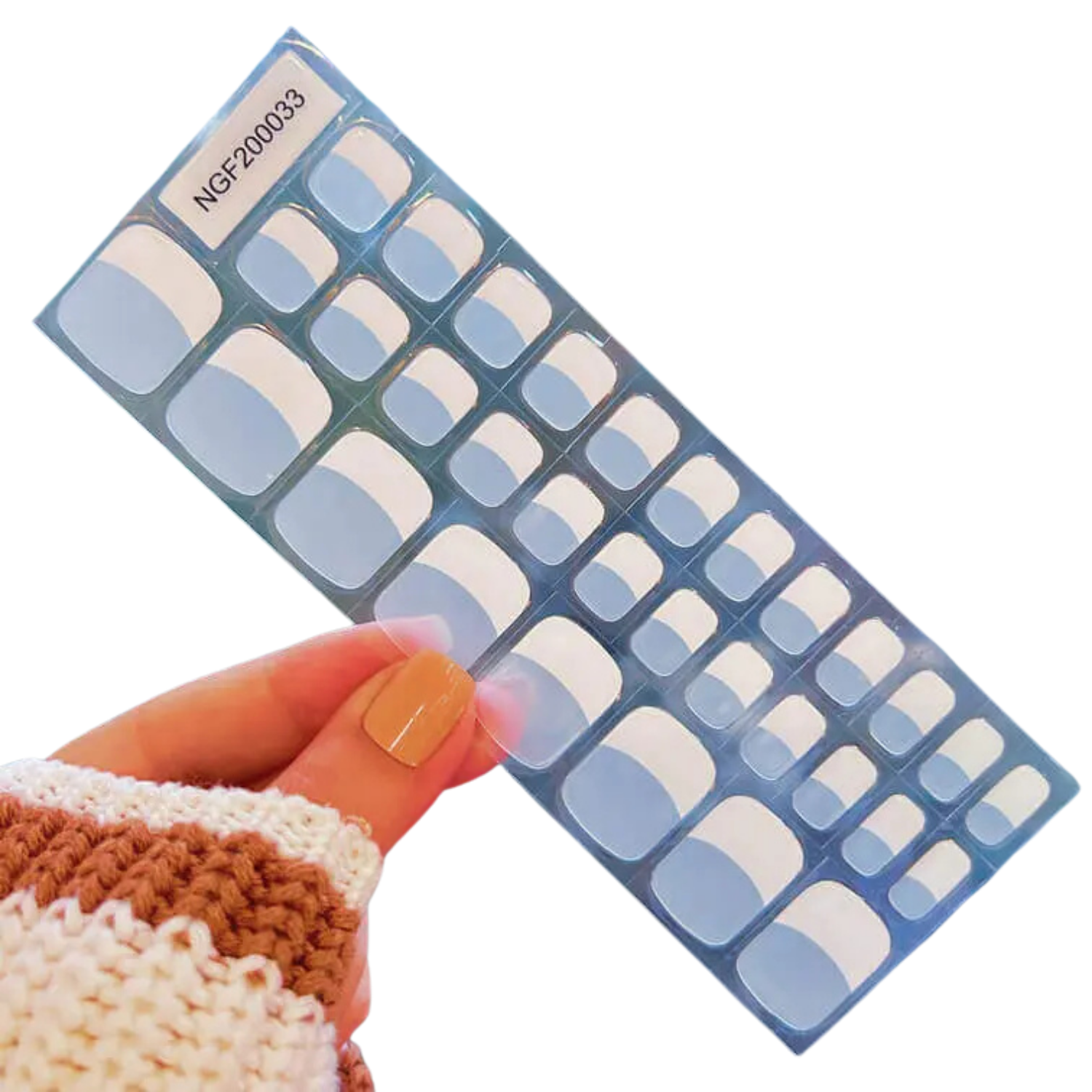 Uñas Gel Semicurado - Francesa Clasica para Pies-3