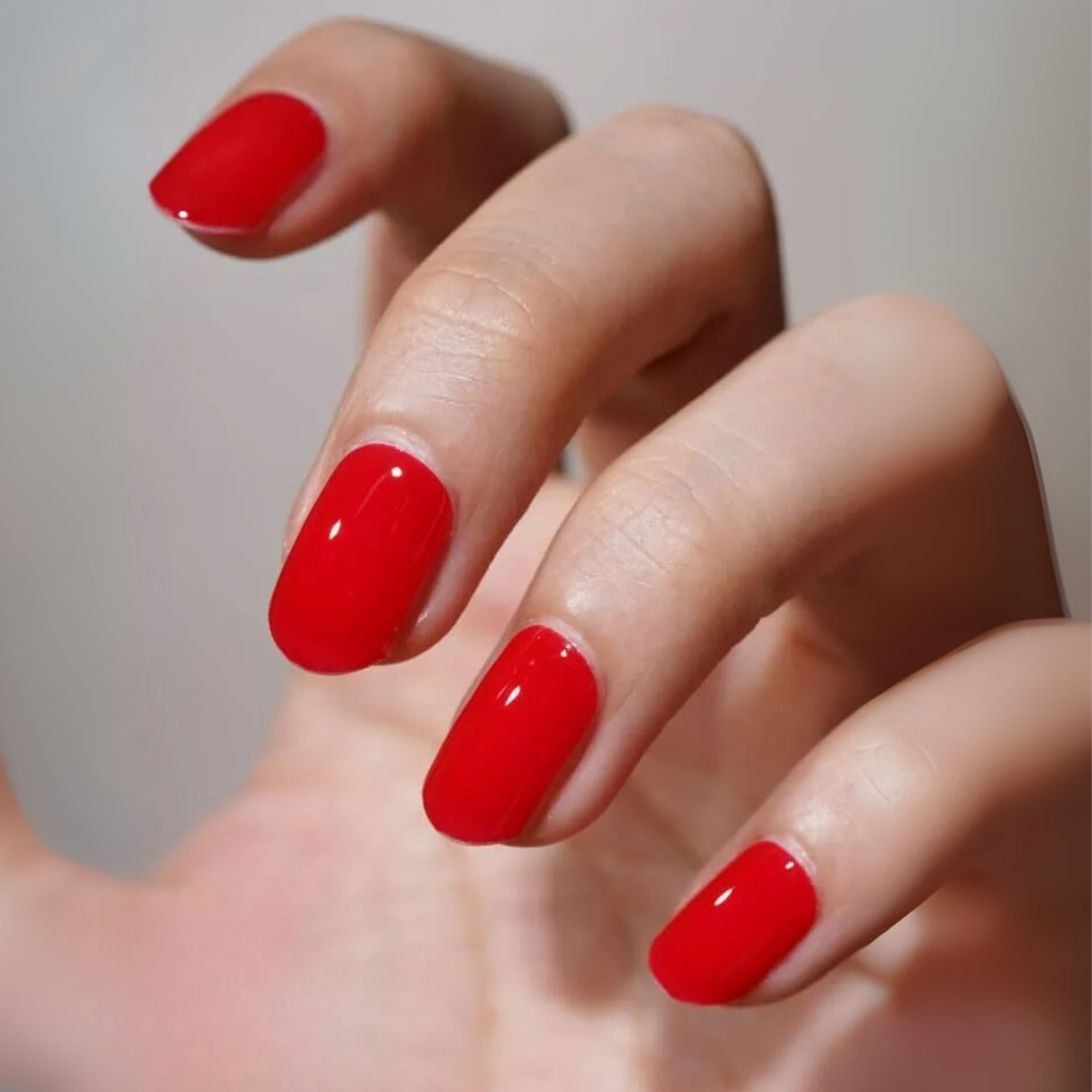 Uñas Gel Semicurado Rojo brillante -3