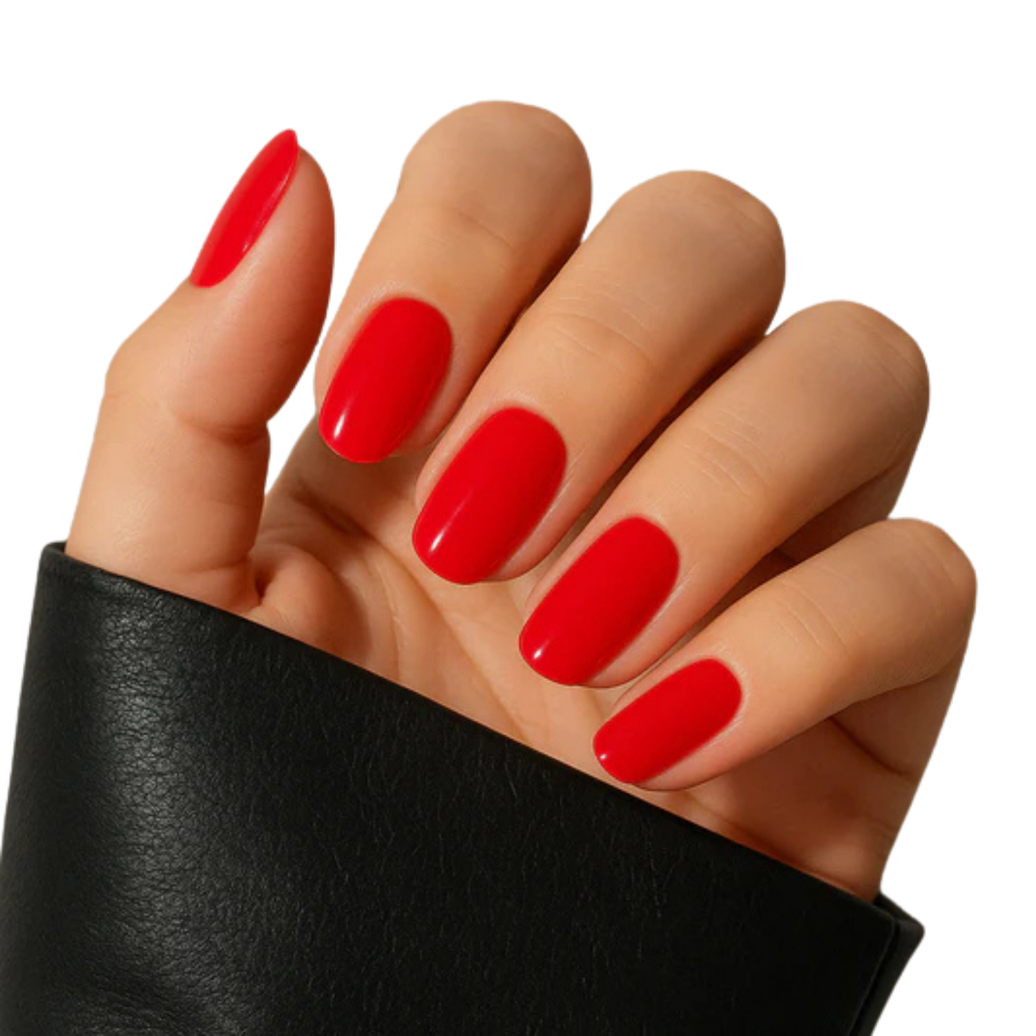 Uñas Gel Semicurado Rojo brillante -4