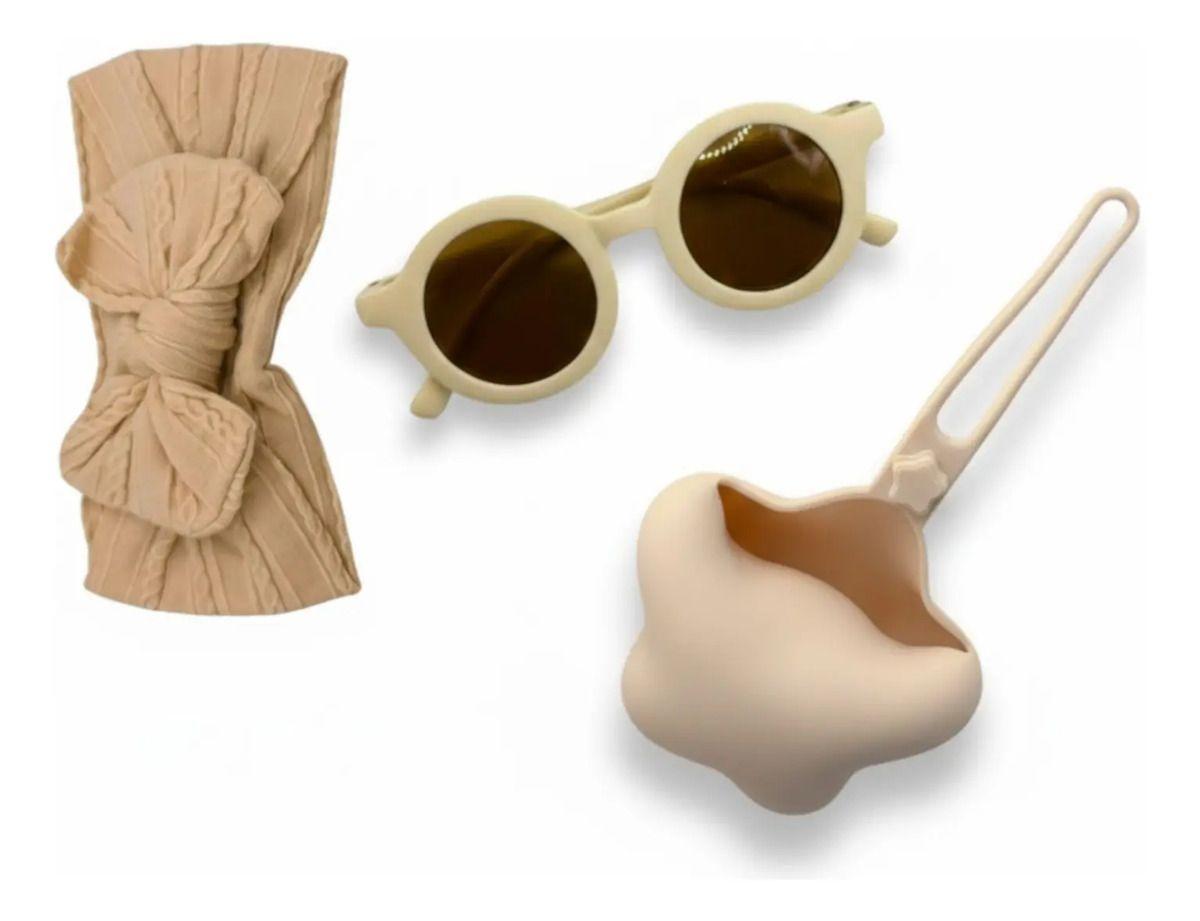 Set Regalo Niña Lentes - Diadema Y Porta Chupete Baby Shower-0