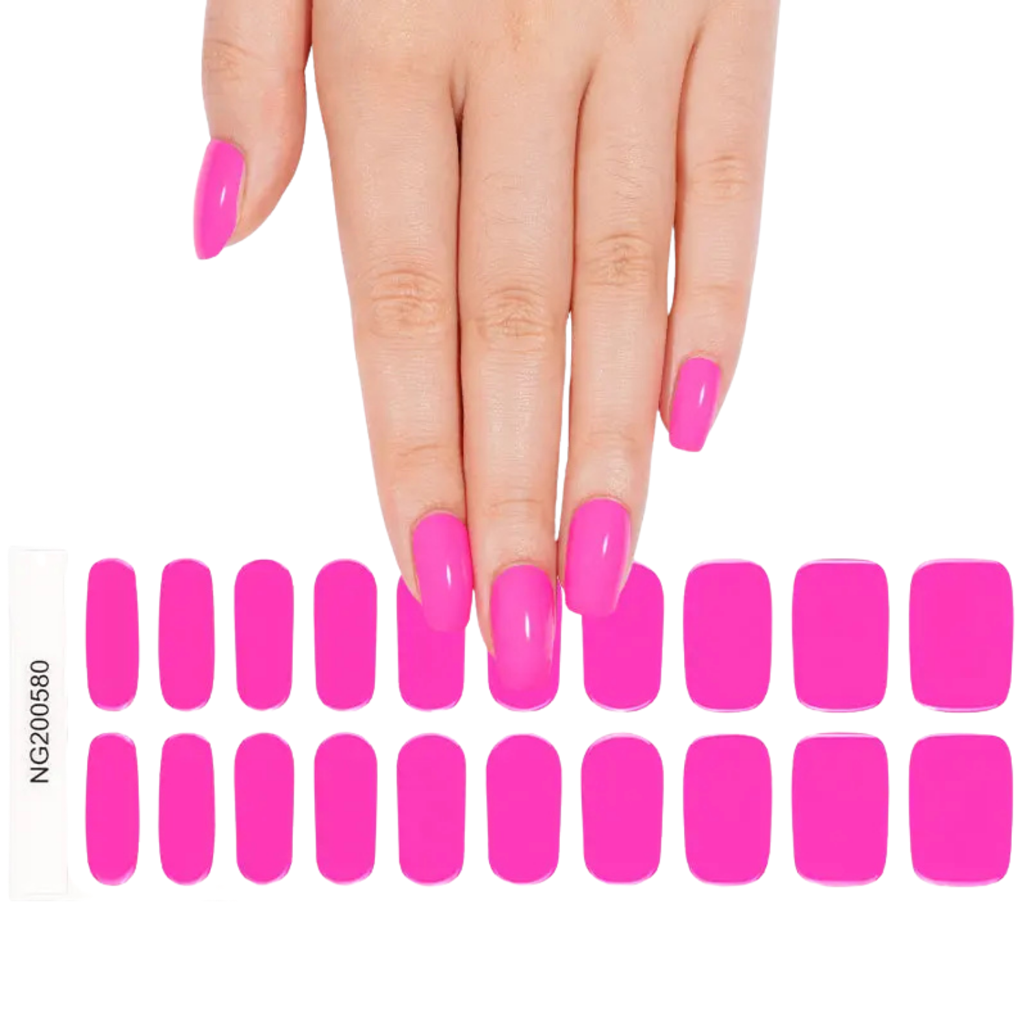 Uñas Gel Semi Curado Manicure - Fucsia Solido-2
