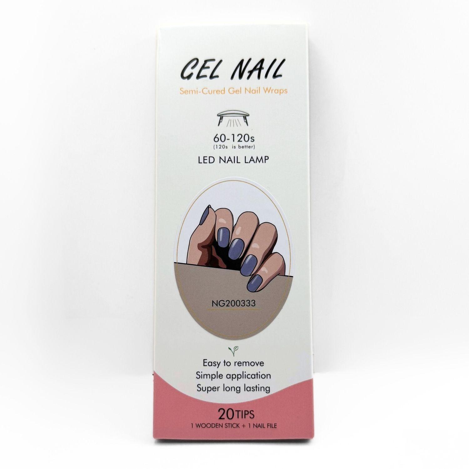 Uñas Gel Semi Curado Manicure - Gris Lavanda-5