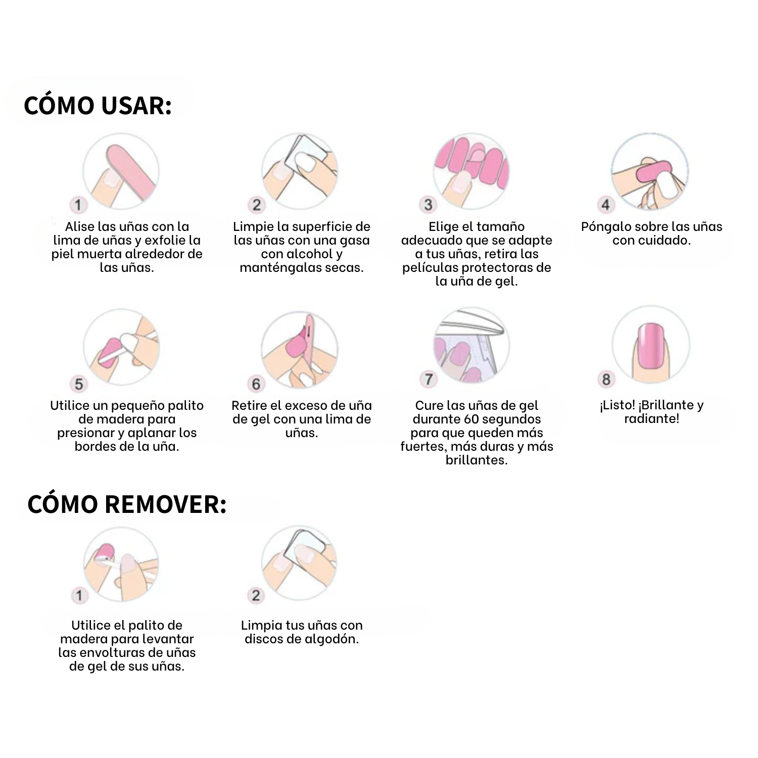 Pack De 3 Uñas Gel Semicurado Para Lampara Uv, Tonos Azules-3