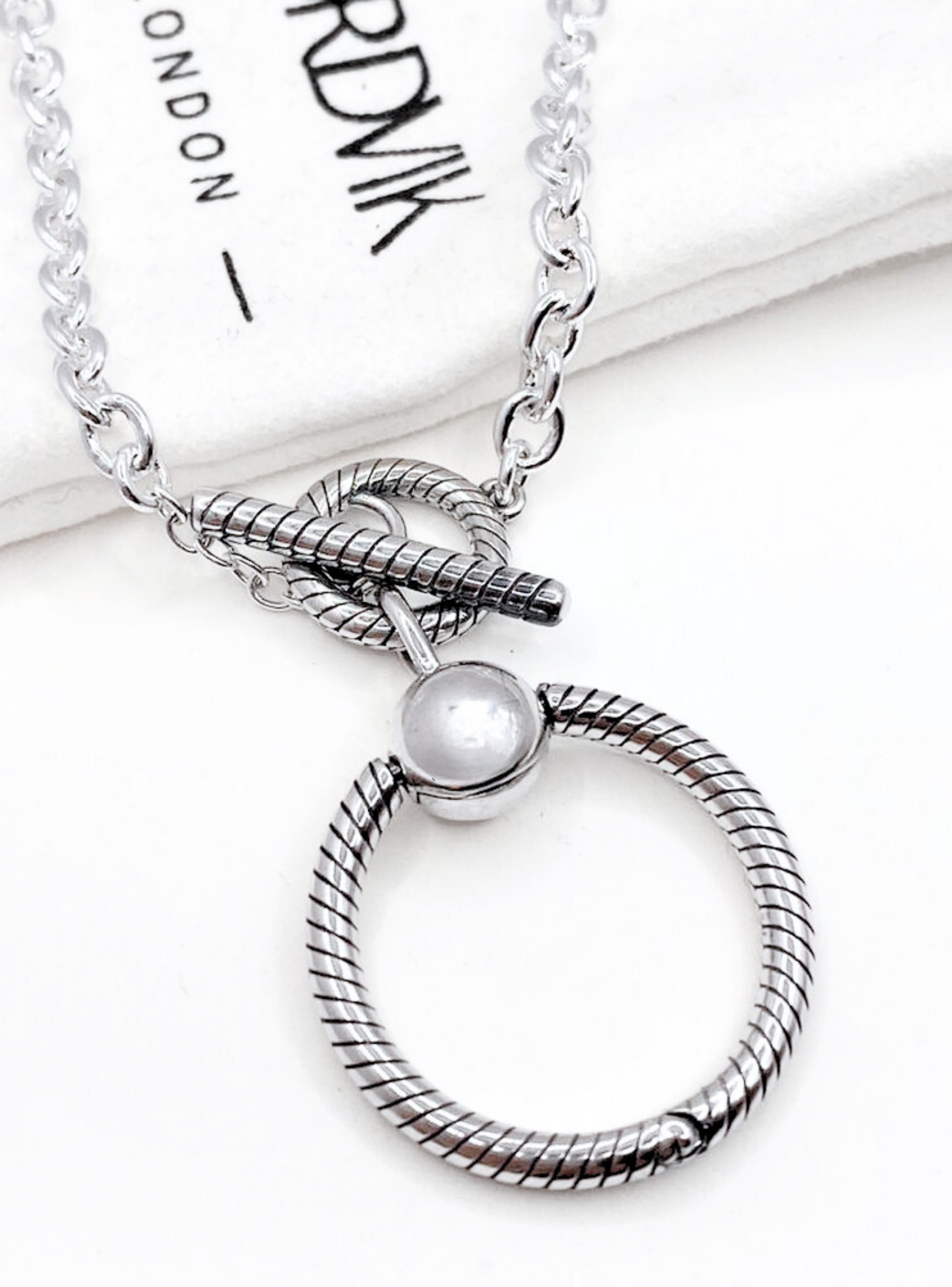 Collar Cierre OT, Eslabones para Charms, Plata 925, Regalo Mujer-3