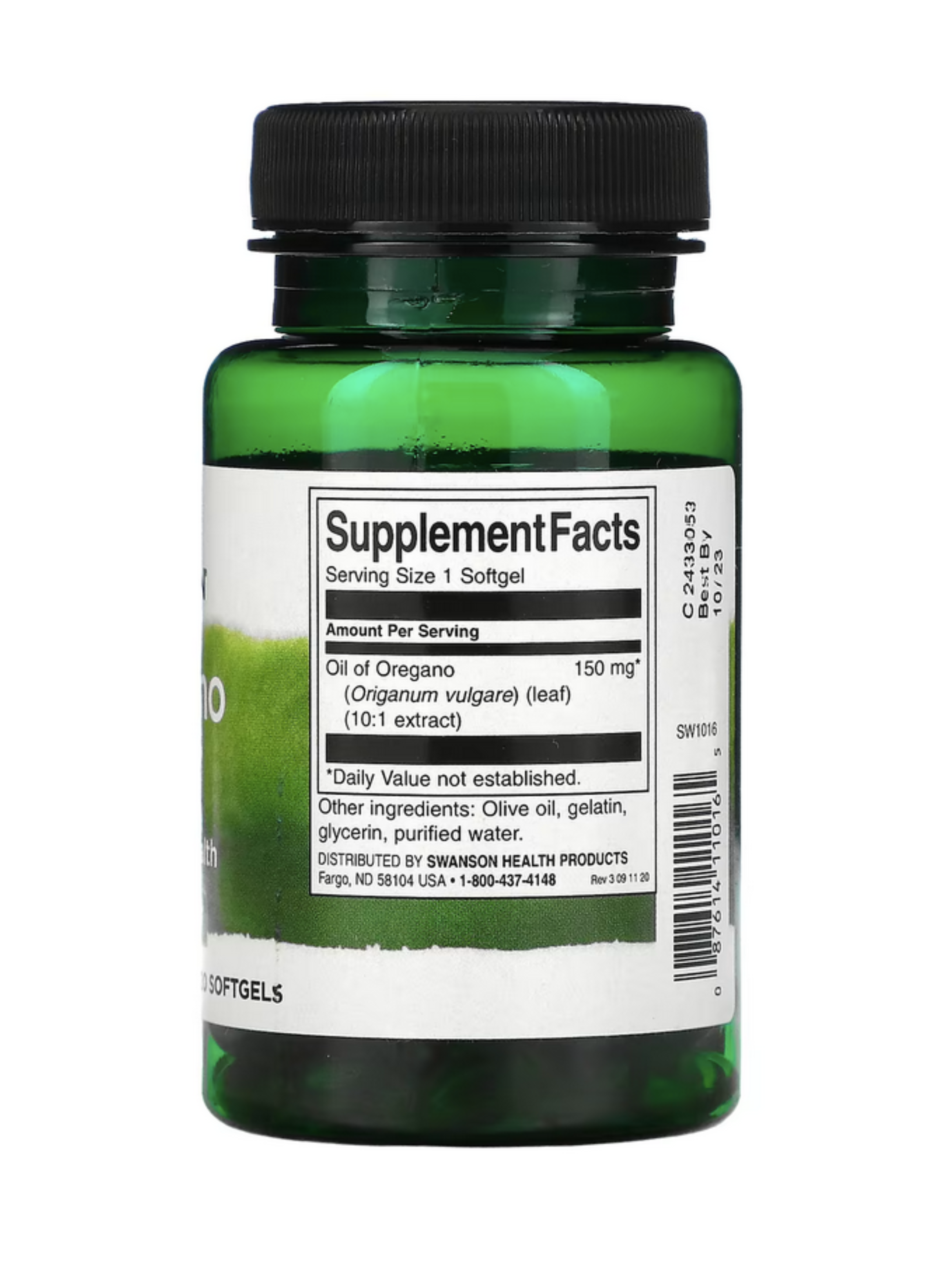 Aceite de oregano Swanson Extract 10:1 120 softgels Salud Digestiva -1