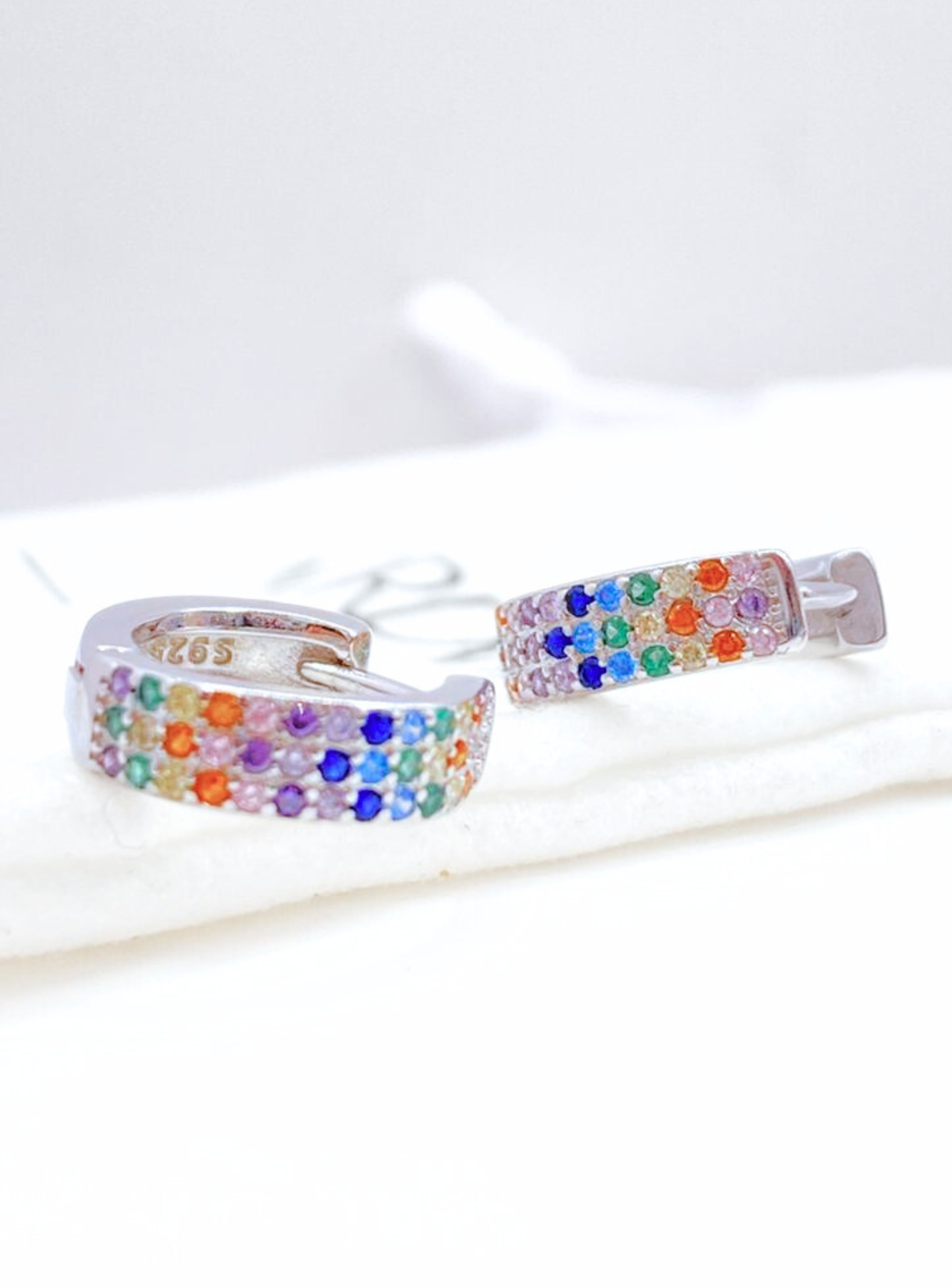 Aros Argollas Pride Circones De Colores, Plata 925-3