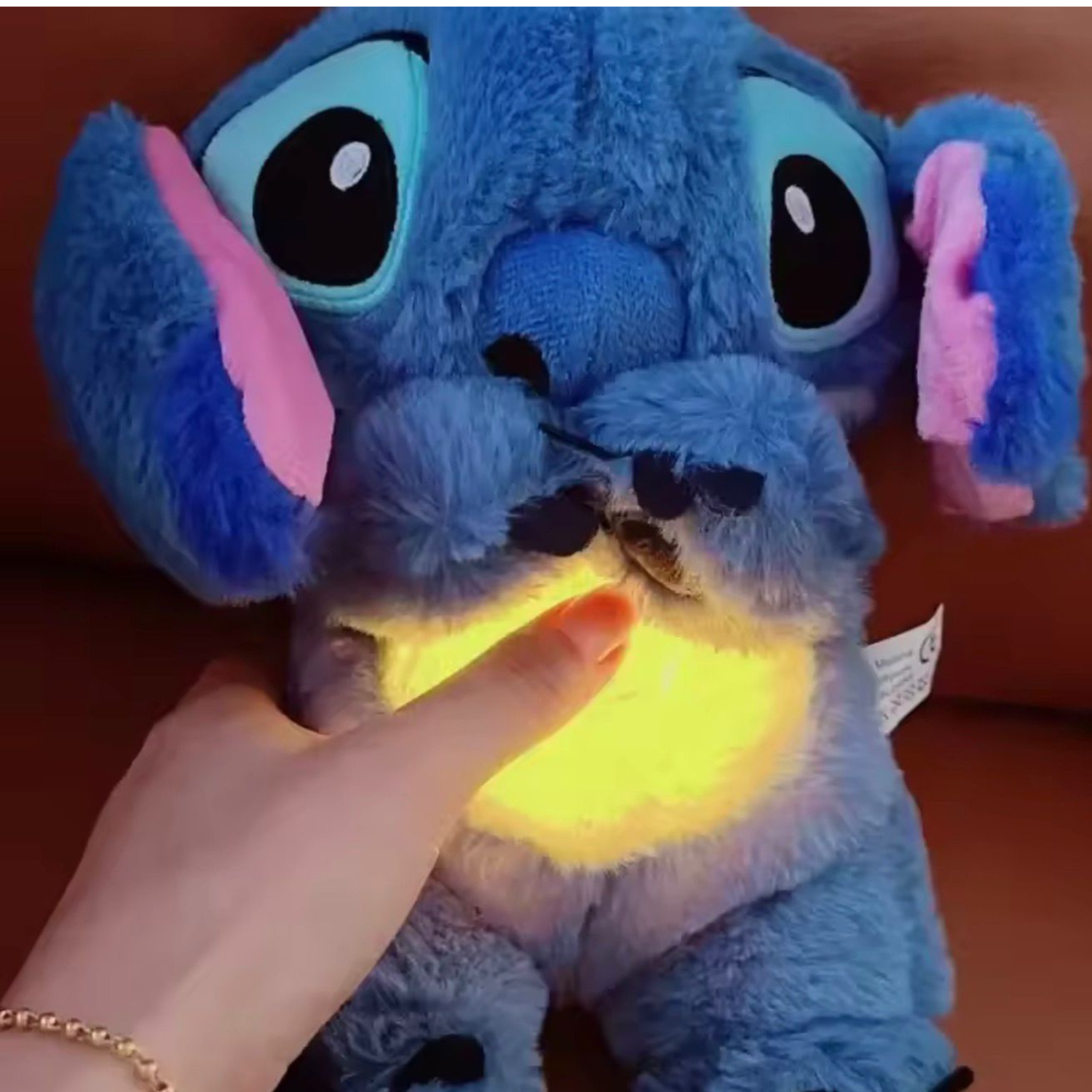 Peluche Stitch Bebe Musical Sonido Calmante Dormir Regalo-2