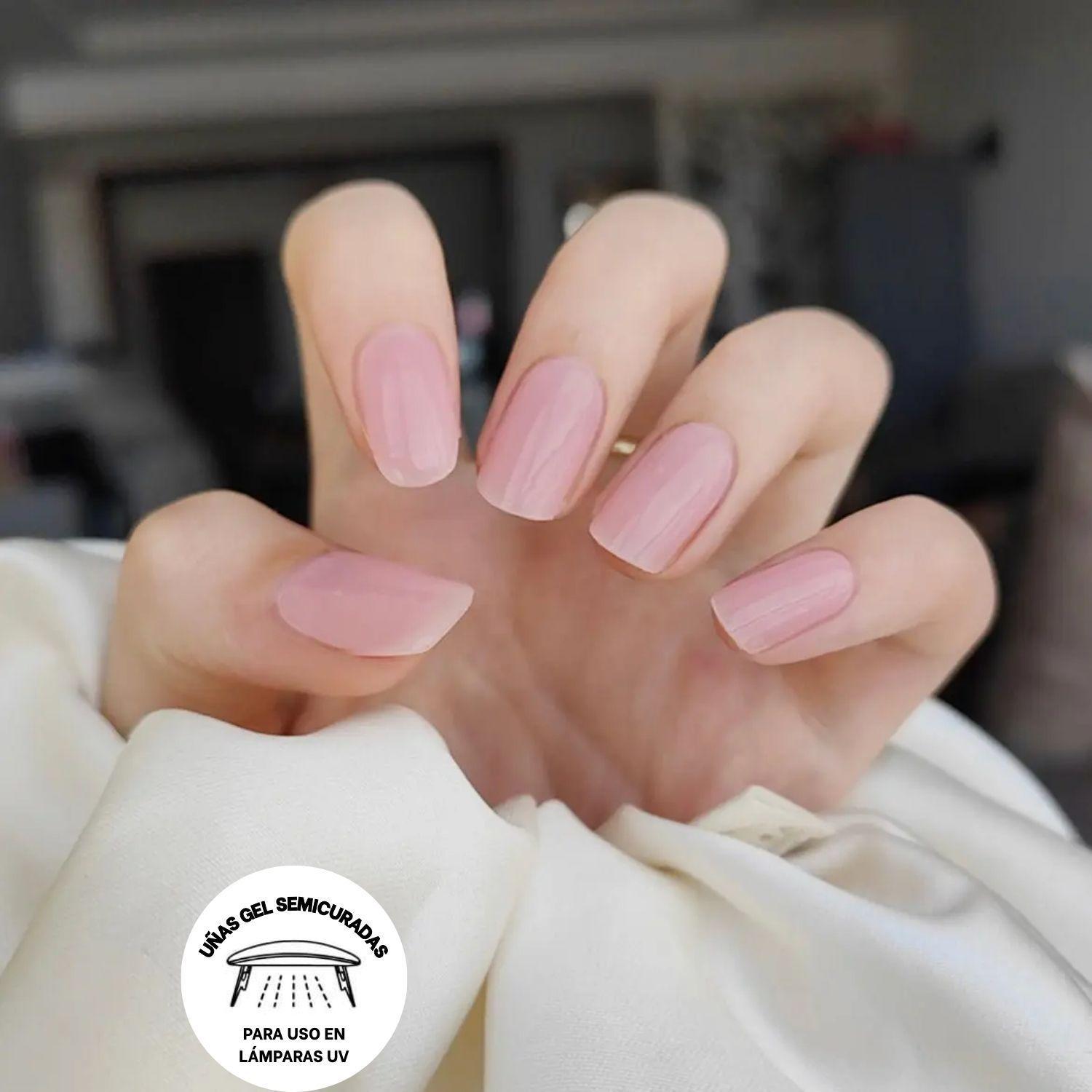 Uñas Gel Semi Curado Manicure - Palo Rosa-2