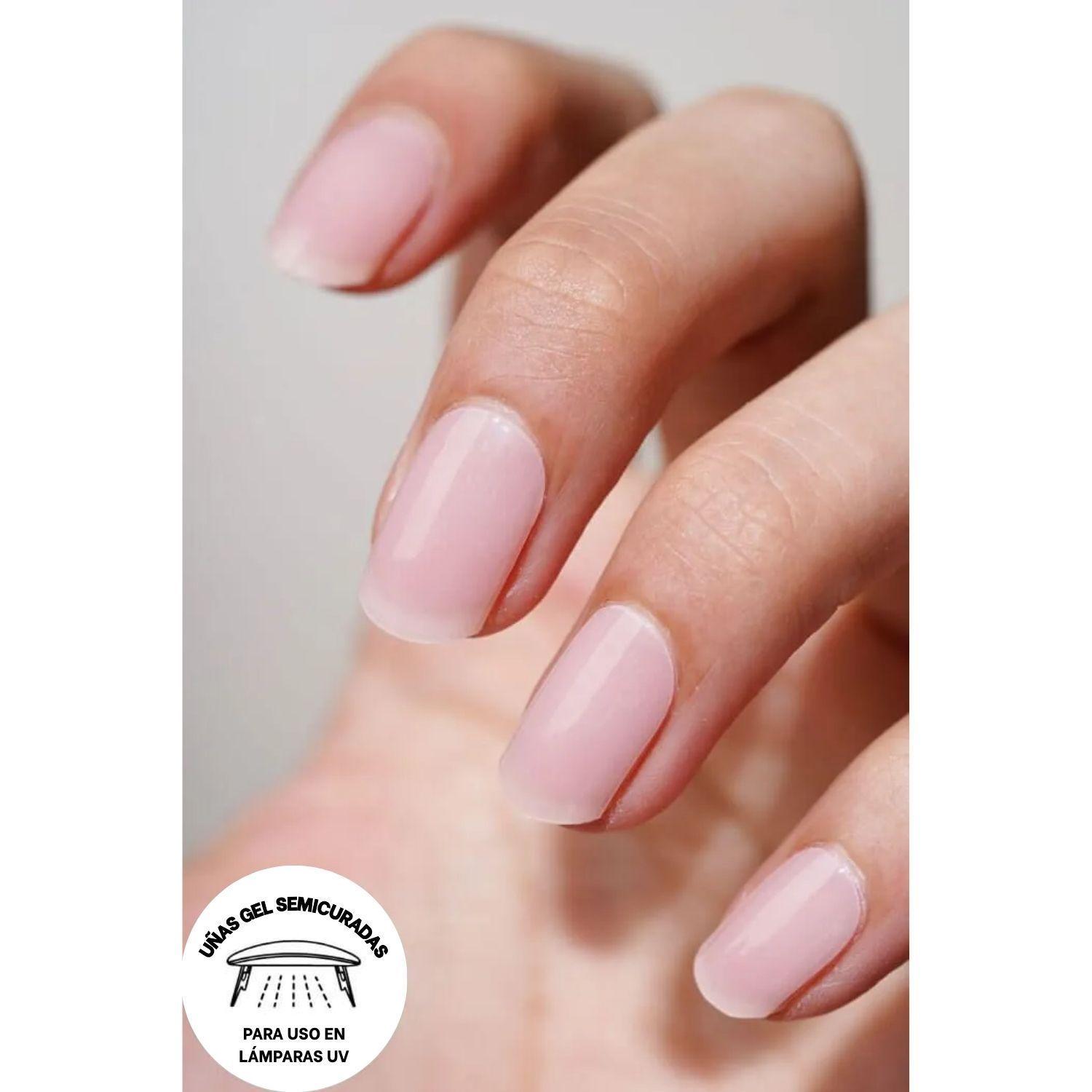 Uñas Gel Semi Curado Manicure - Palo Rosa-3