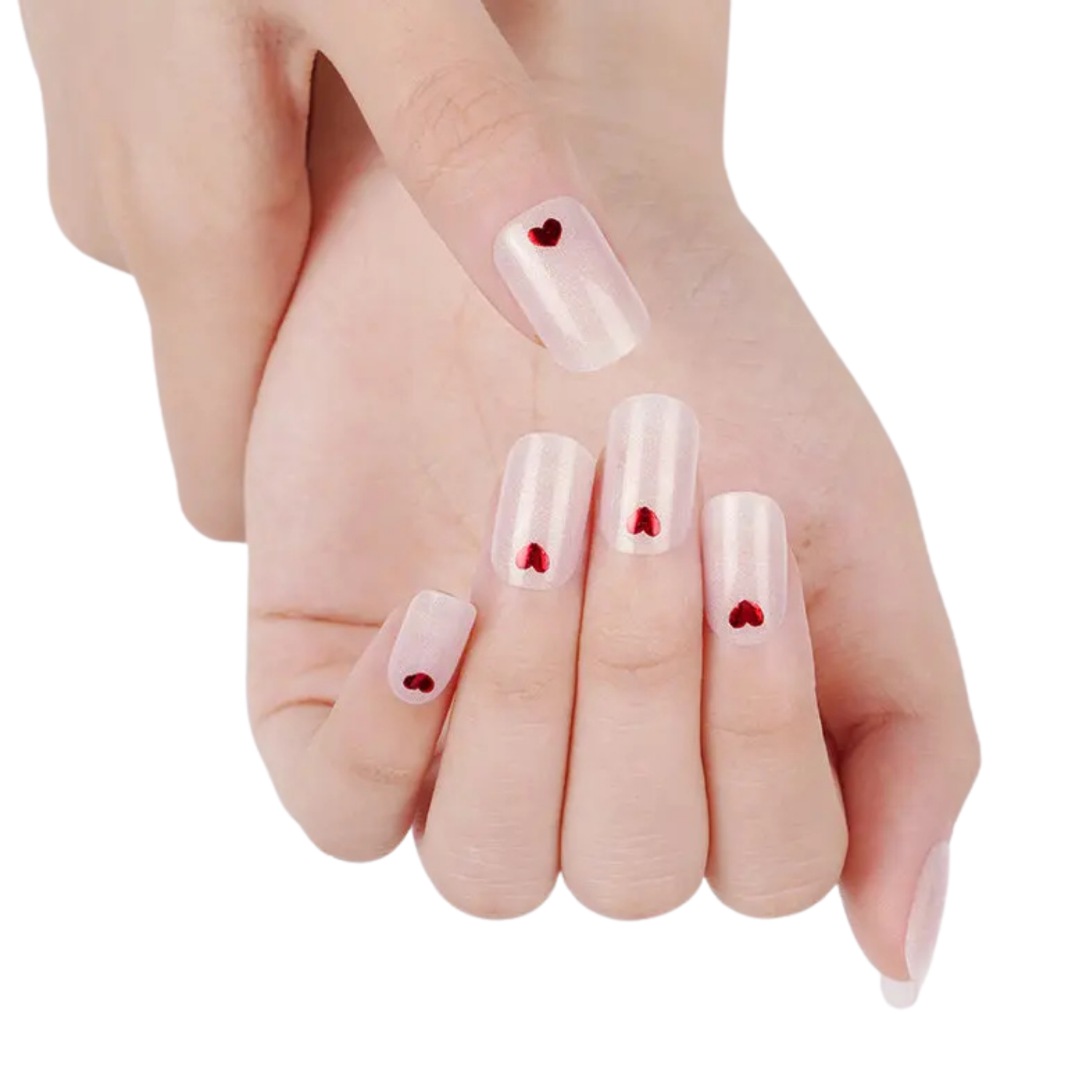 Uñas Gel Semi Curado Manicure - Sutil love -2