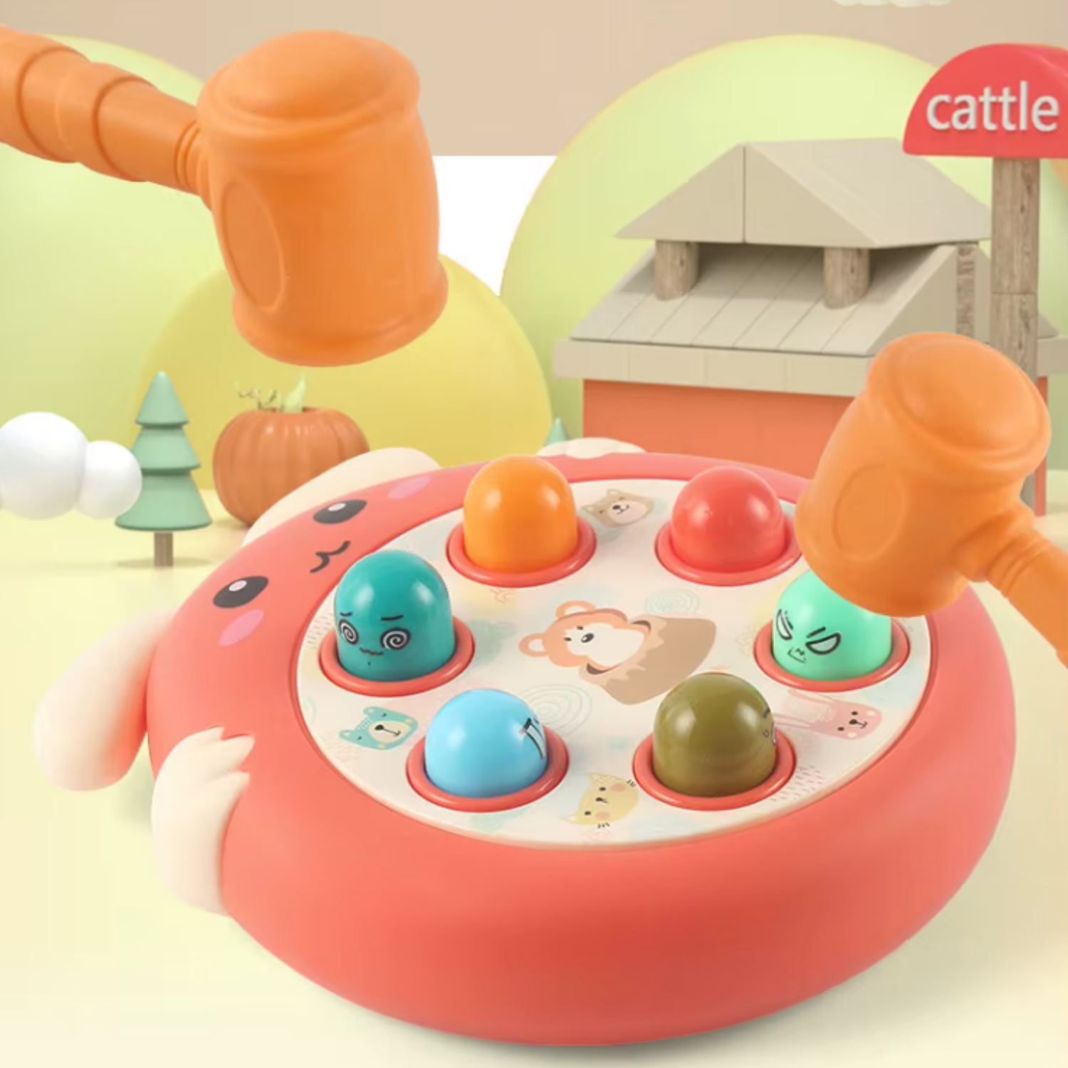 Juego Infantil Golpea al Conejo Juguete Didactico de Accion-2