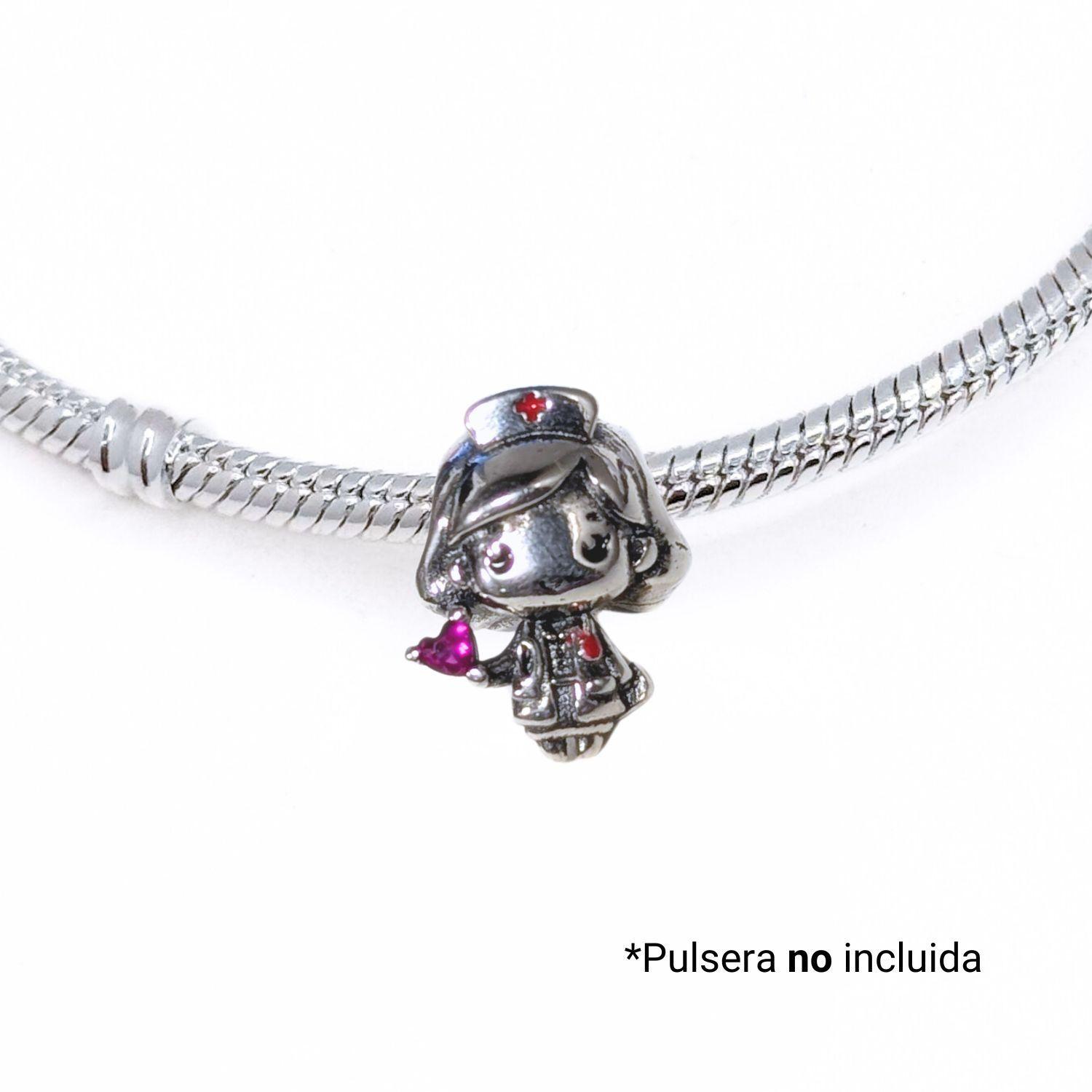Charm Enfermera, Doctora, Médico, Circonitas, Plata 925-2