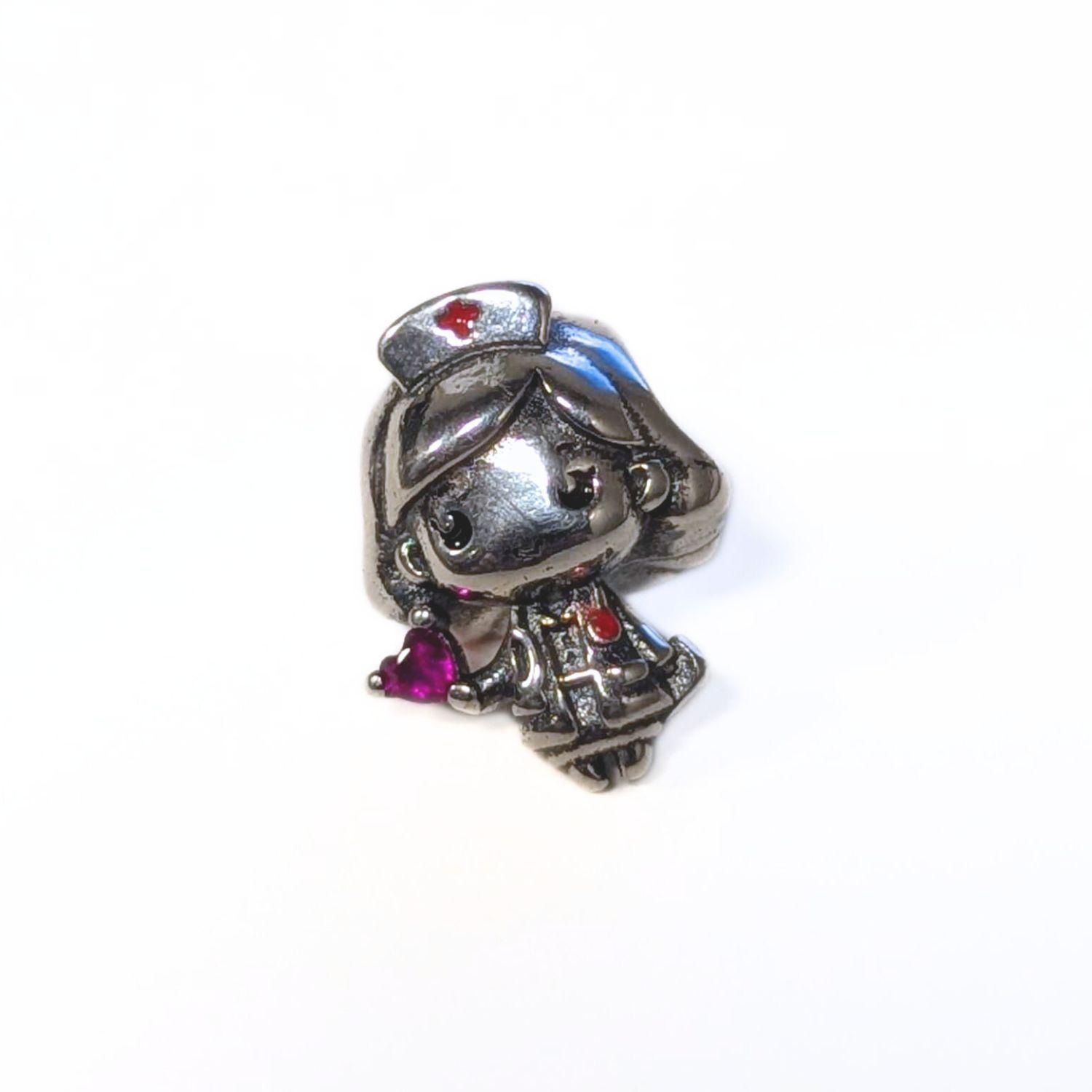 Charm Enfermera, Doctora, Médico, Circonitas, Plata 925-3