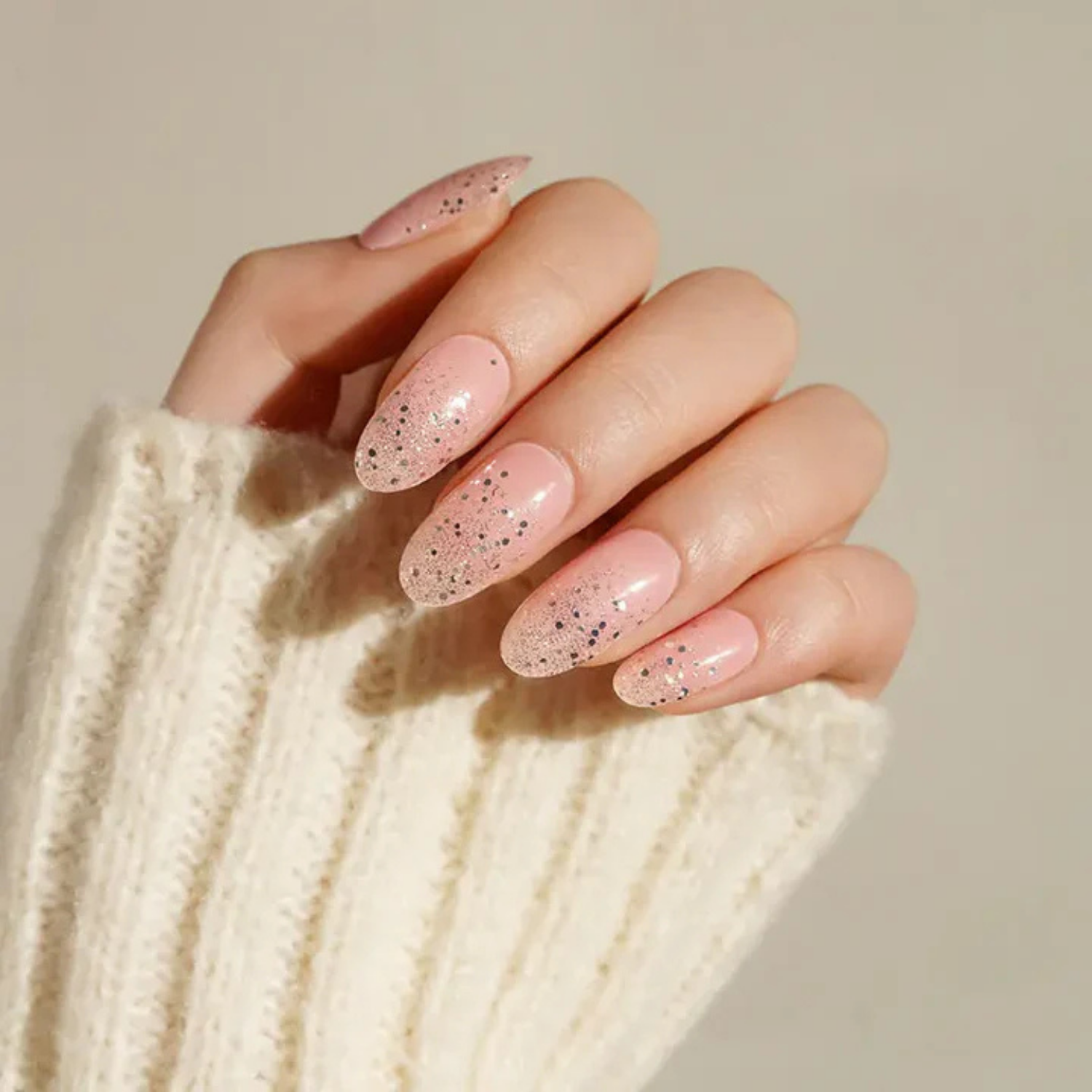 Uñas Gel Semi Curado, Pink Stardust, Sticker Para Lampara Uv-2
