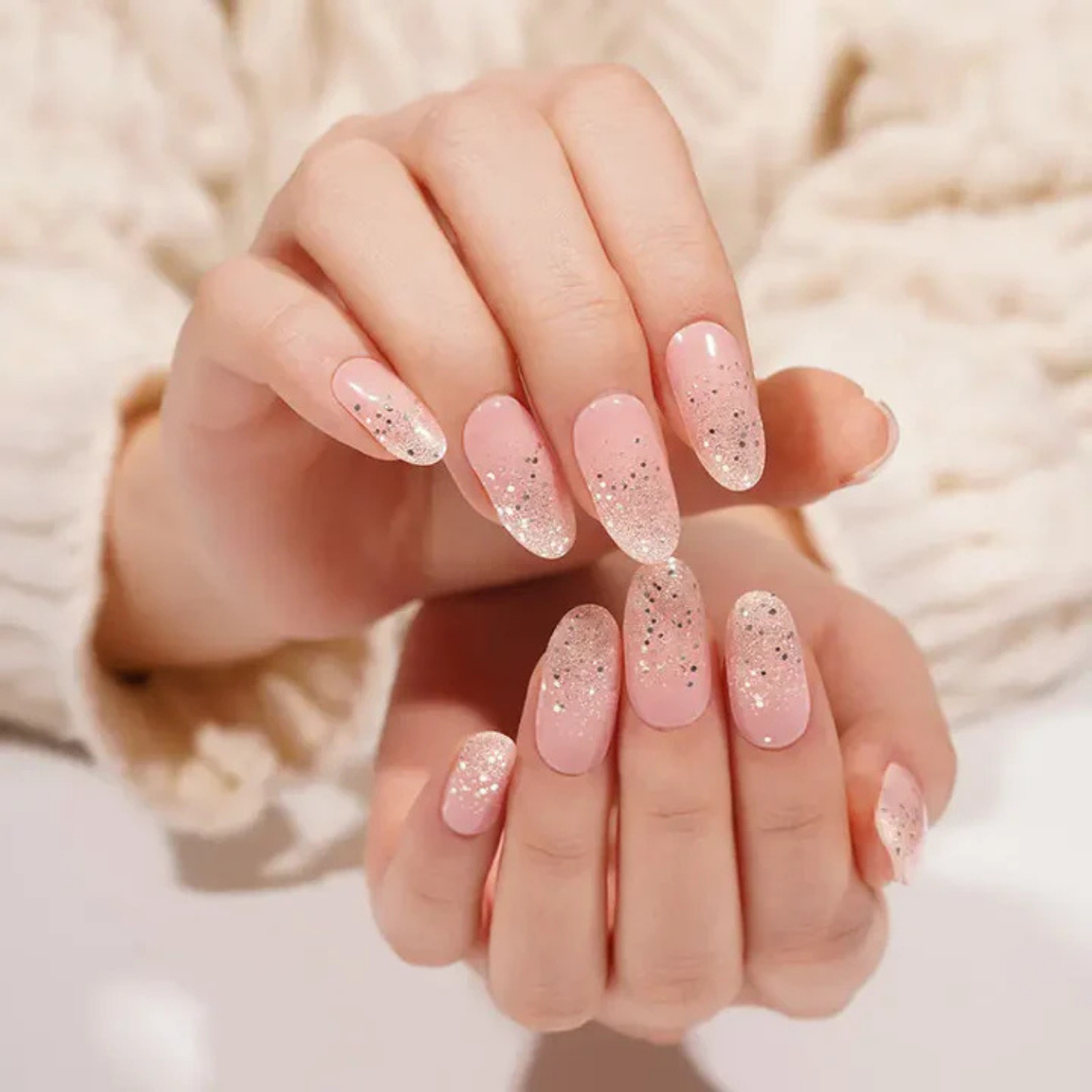 Uñas Gel Semi Curado, Pink Stardust, Sticker Para Lampara Uv-3