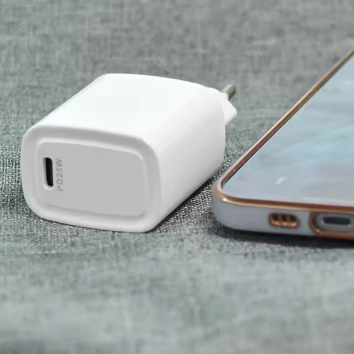 Cargador Rápido Usb-c 20w Compatible iPhone Y Android Blanco-1