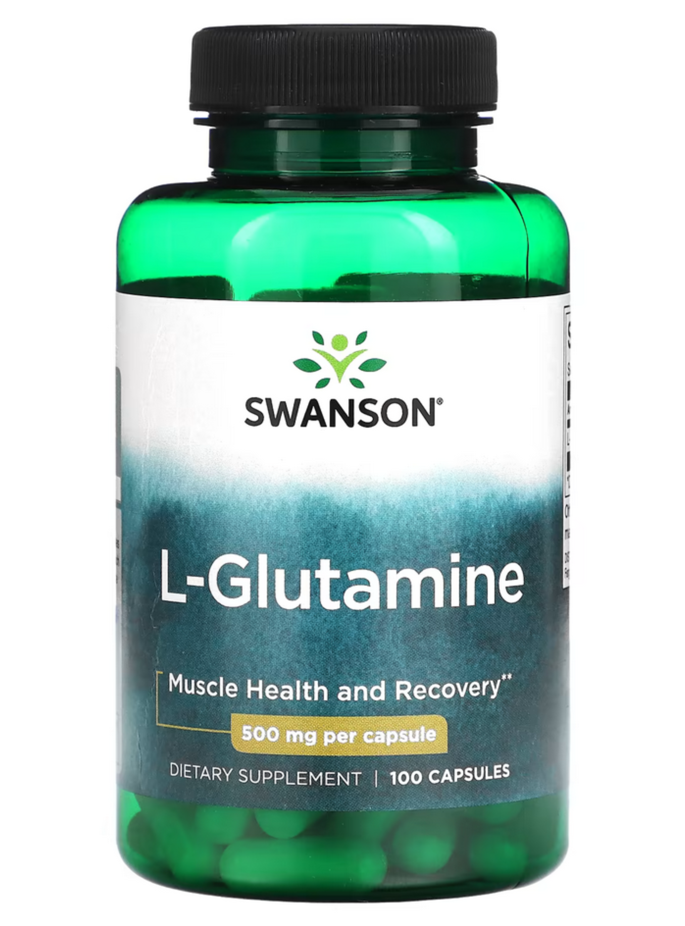 L-glutamina, 500 mg, 100 cápsulas, Salud y recuperación muscular-0