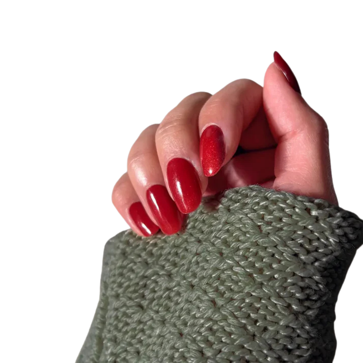 Uñas Gel Semi Curado Manicure - Ojo de Gato Rojo-4