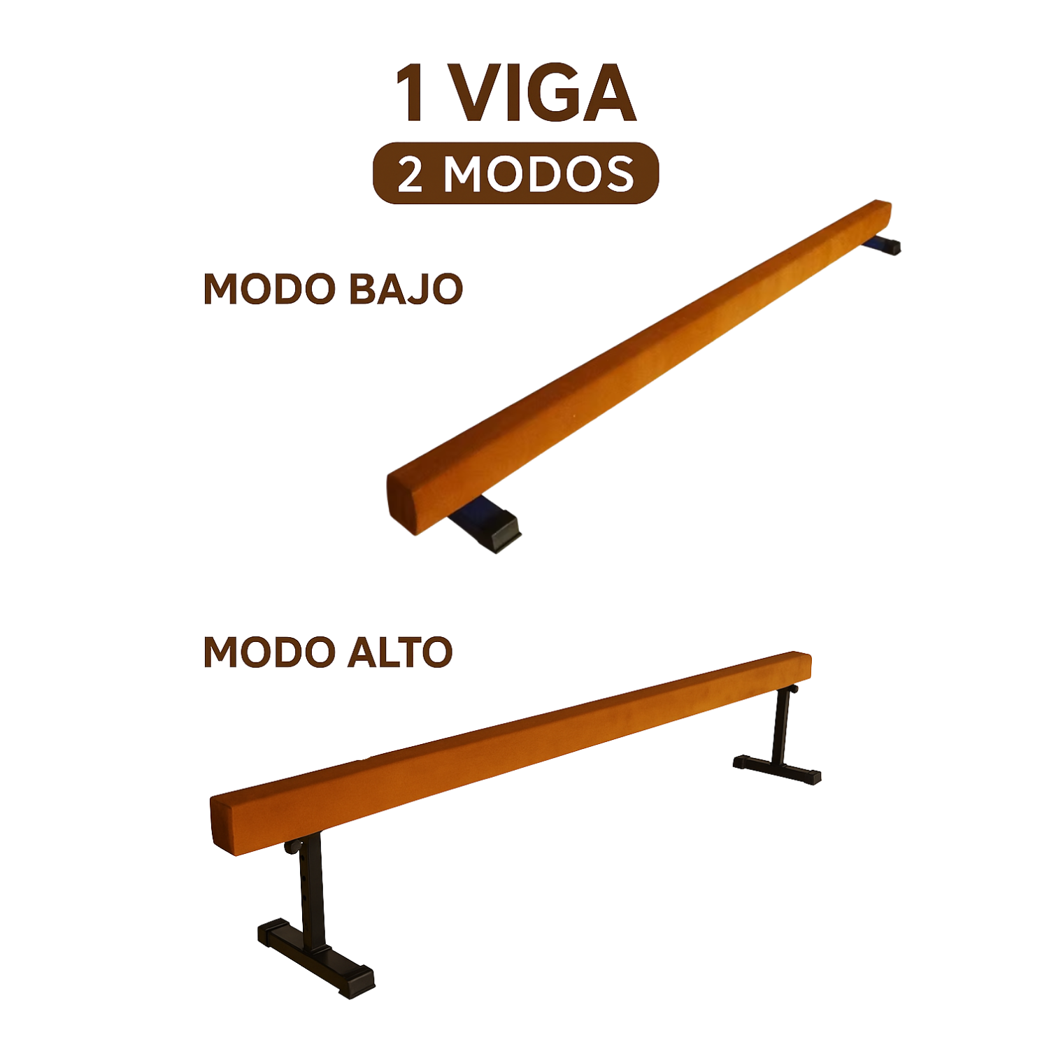 Viga De Equilibrio Gimnasia Altura Regulable 19 57cm Caf-3