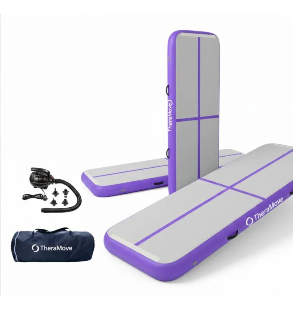 Colchoneta Air Track 5m*10*1.0cm Theramove Premiun Morado Violeta-2