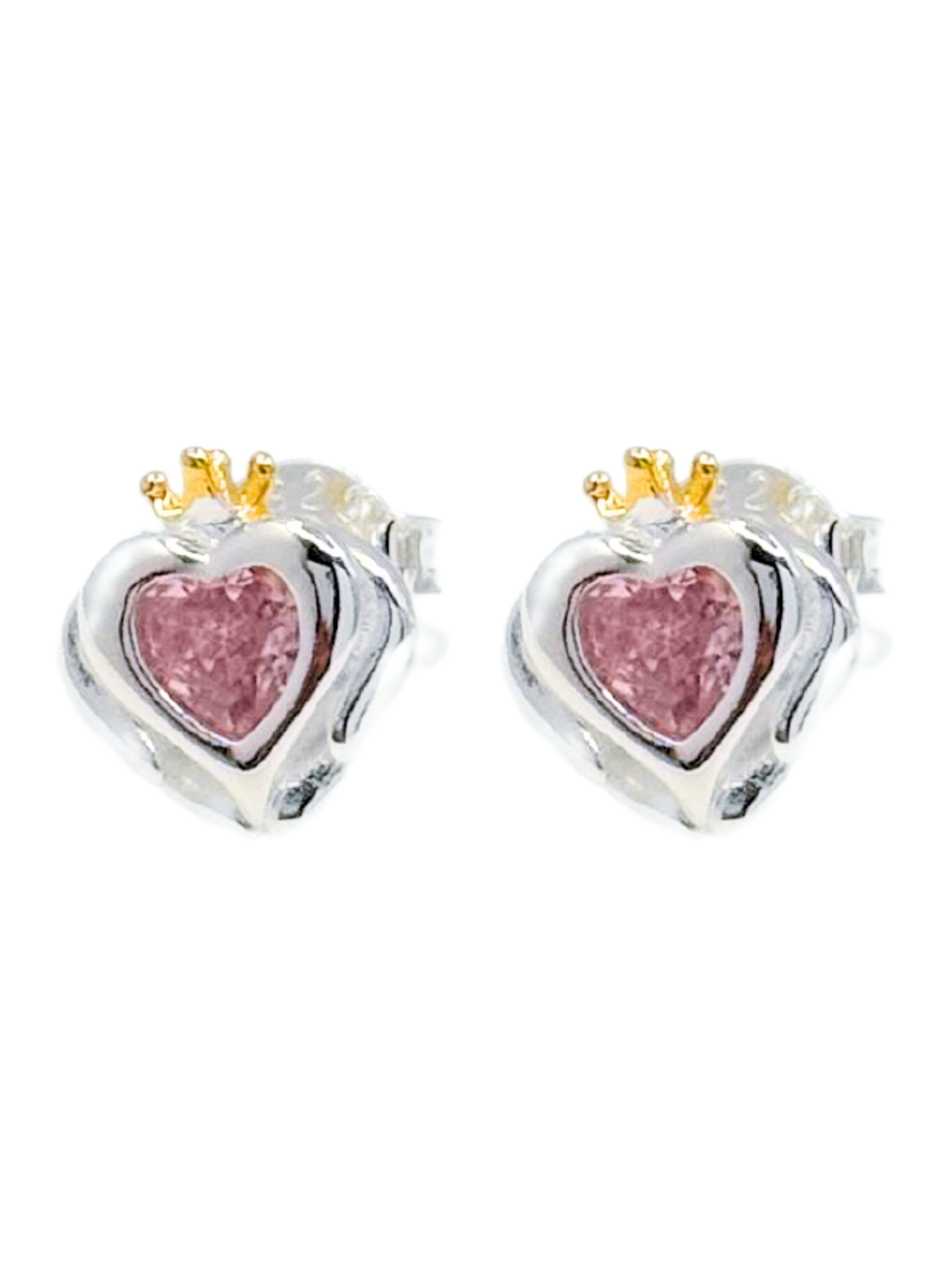 Aros Apegados Reina Corazones, Cierre Tornillo, Regalo-0