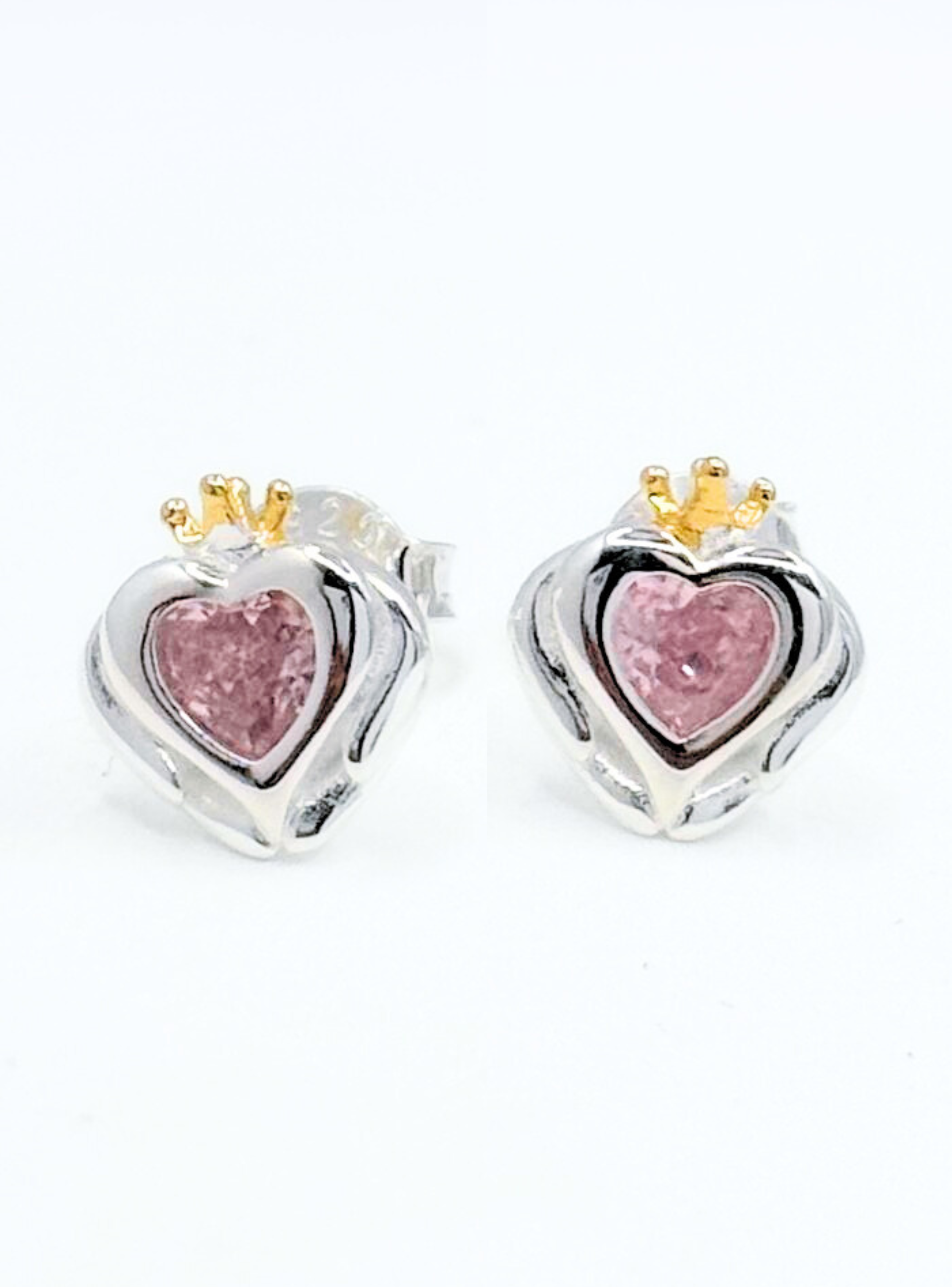 Aros Apegados Reina Corazones, Cierre Tornillo, Regalo-3