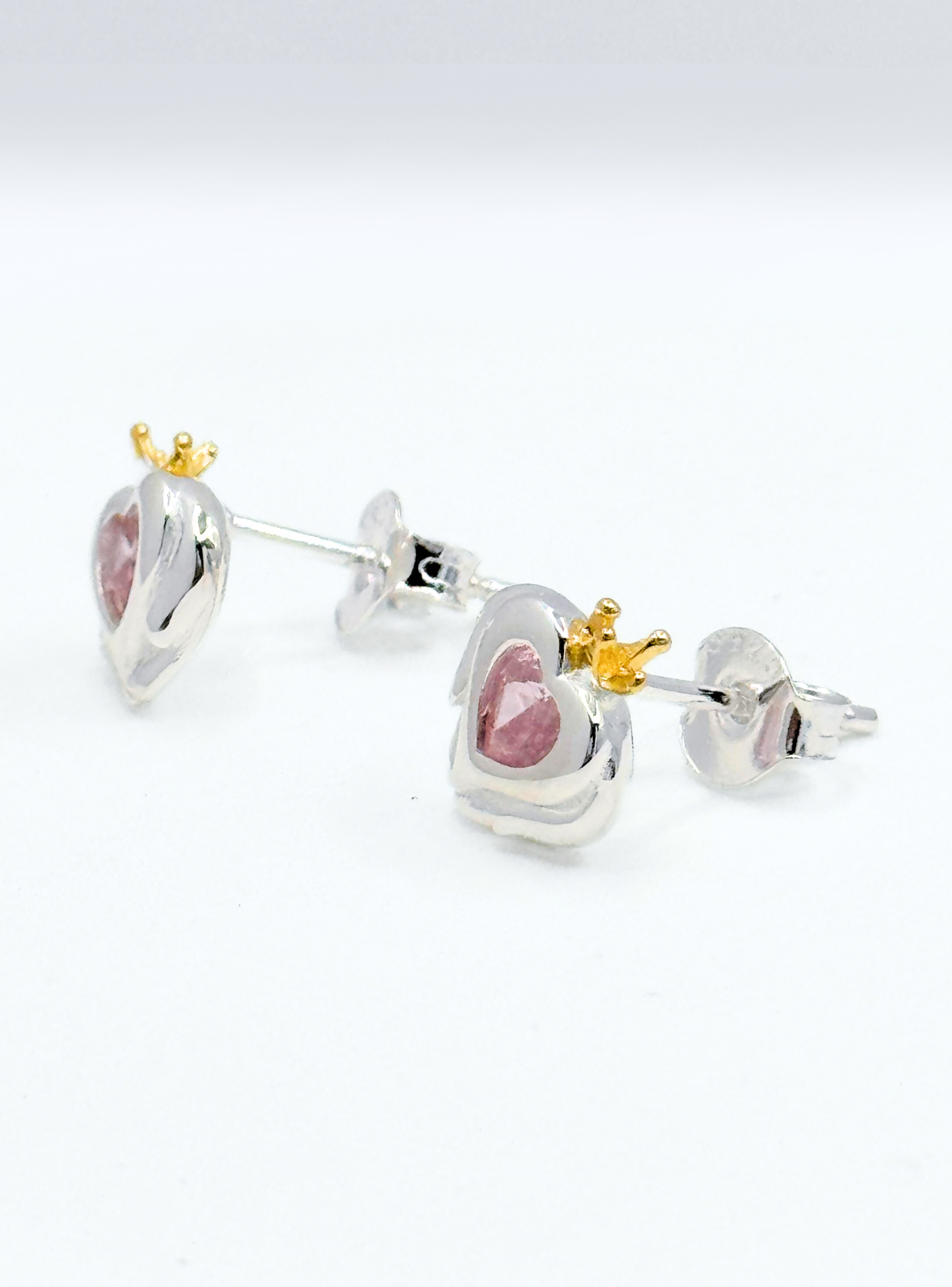 Aros Apegados Reina Corazones, Cierre Tornillo, Regalo-4