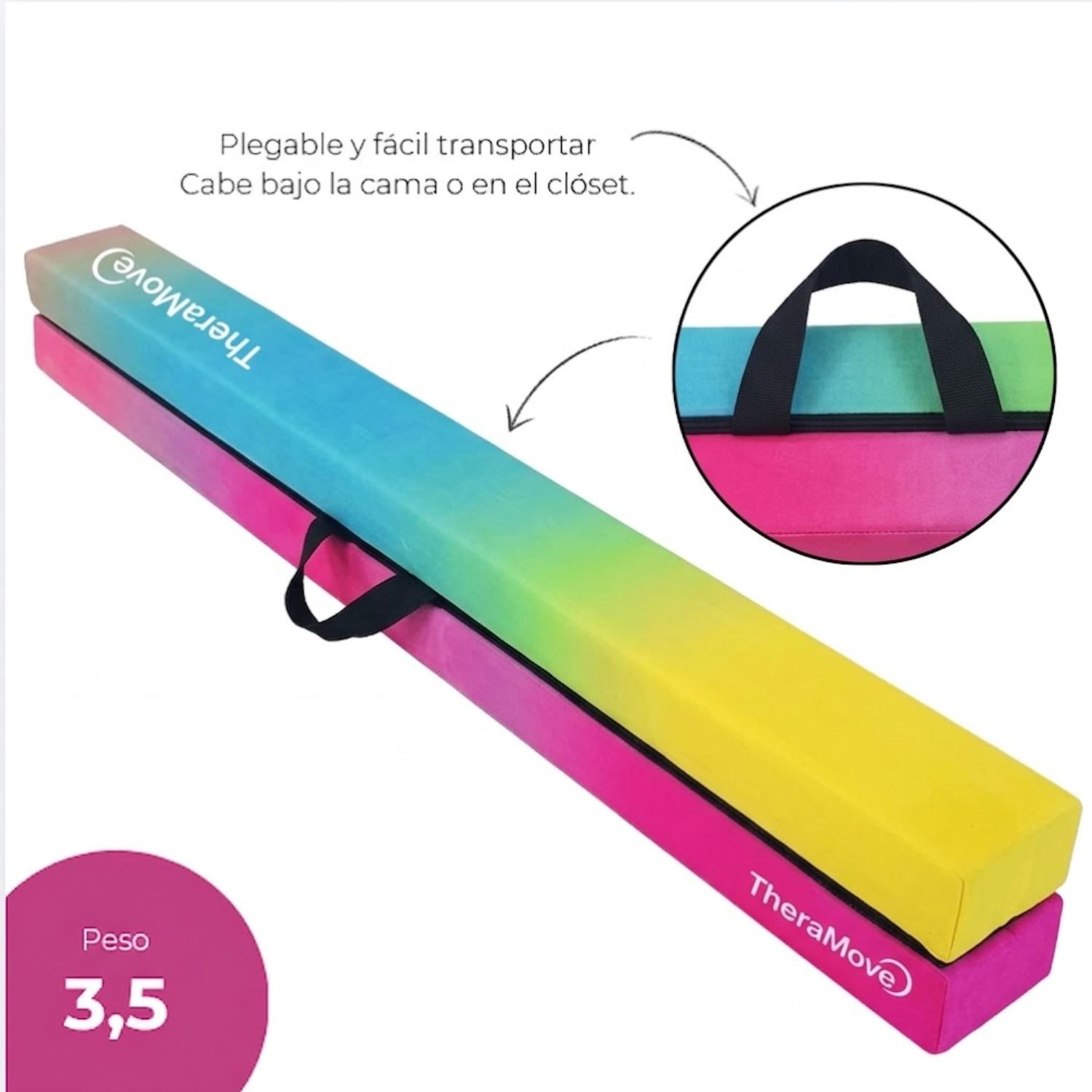 Viga Equilibrio Plegable 2 44m Gimnasia Art stica Rainbow-2