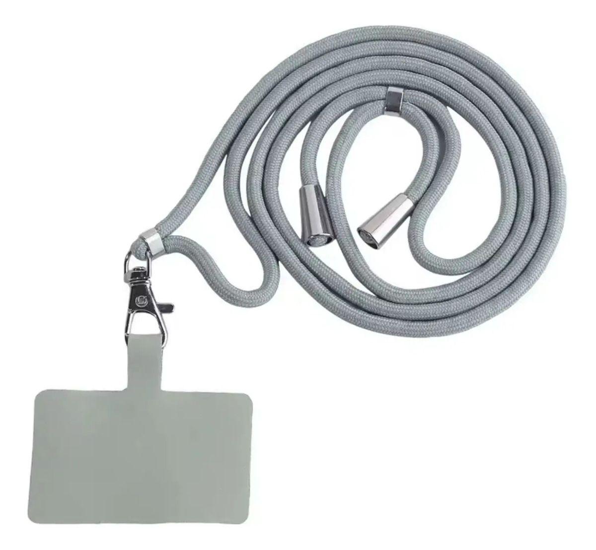 Correa Ajustable Y Parche Universal Para Celular - Gris-1