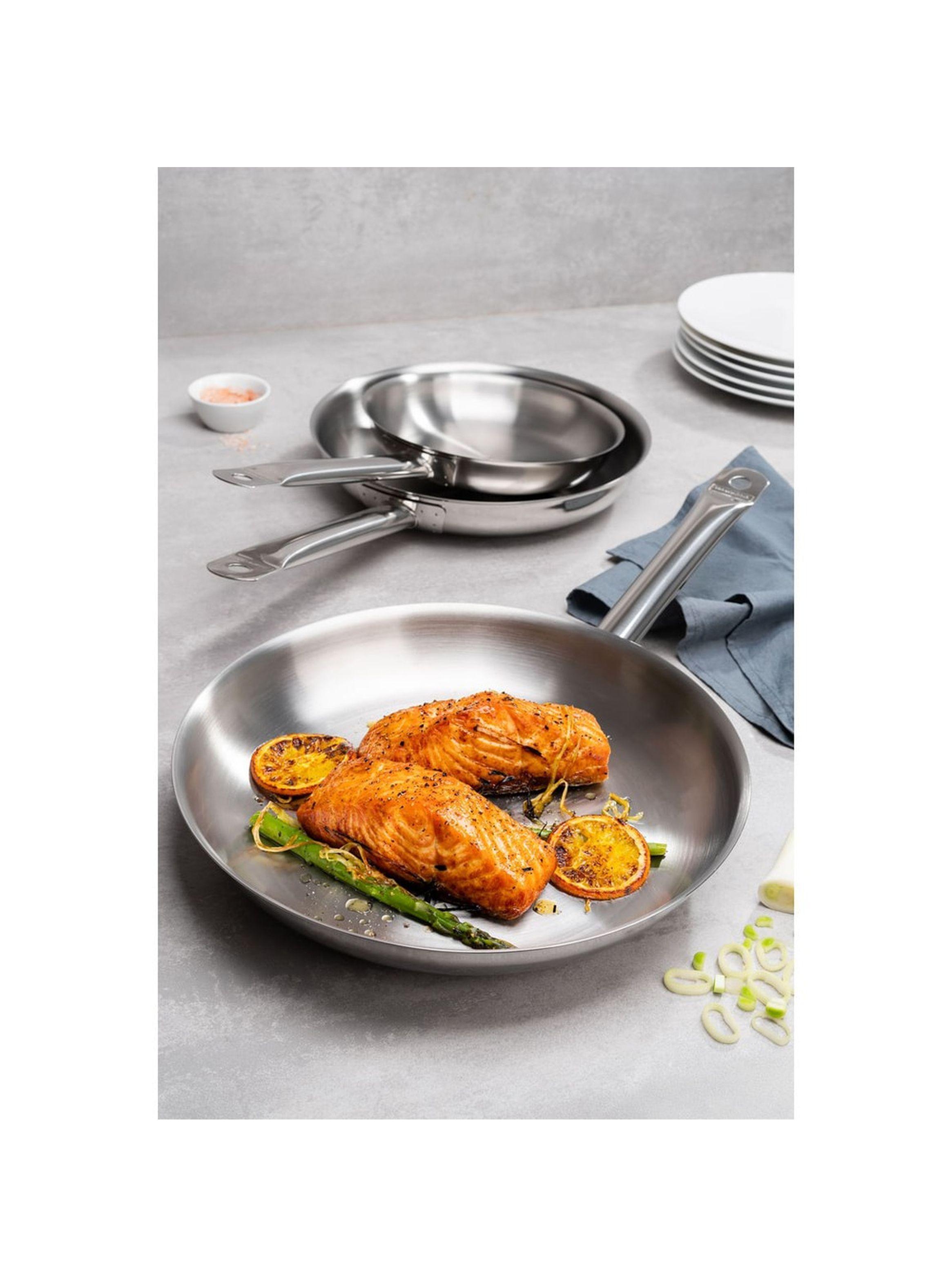 Sarten Tramontina Professional acero inoxidable fondo triple mango 30 cm 2 9 L-3