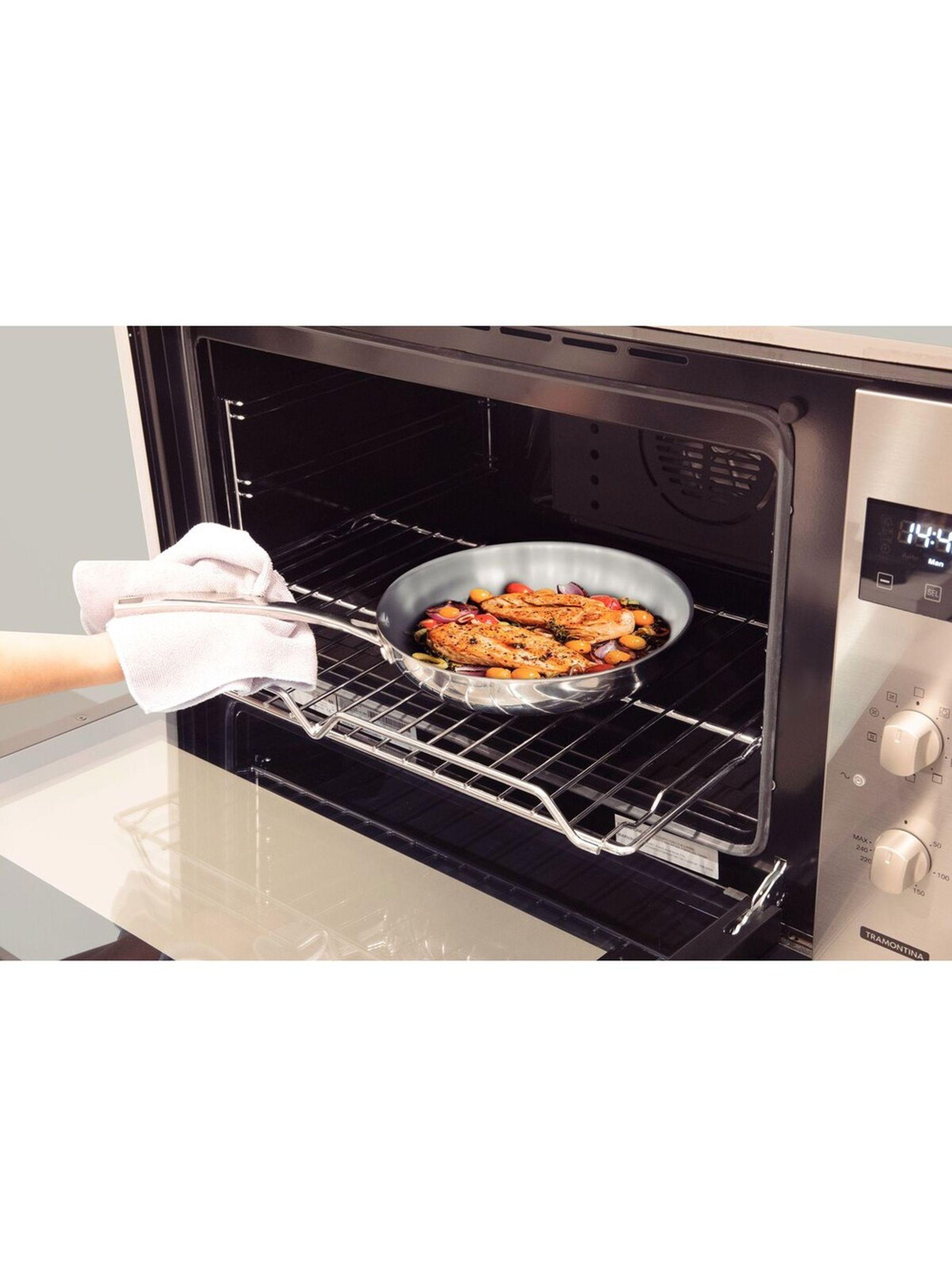 Sarten Tramontina Grano acero inoxidable cuerpo triple mango 20 cm 1 2 L-2